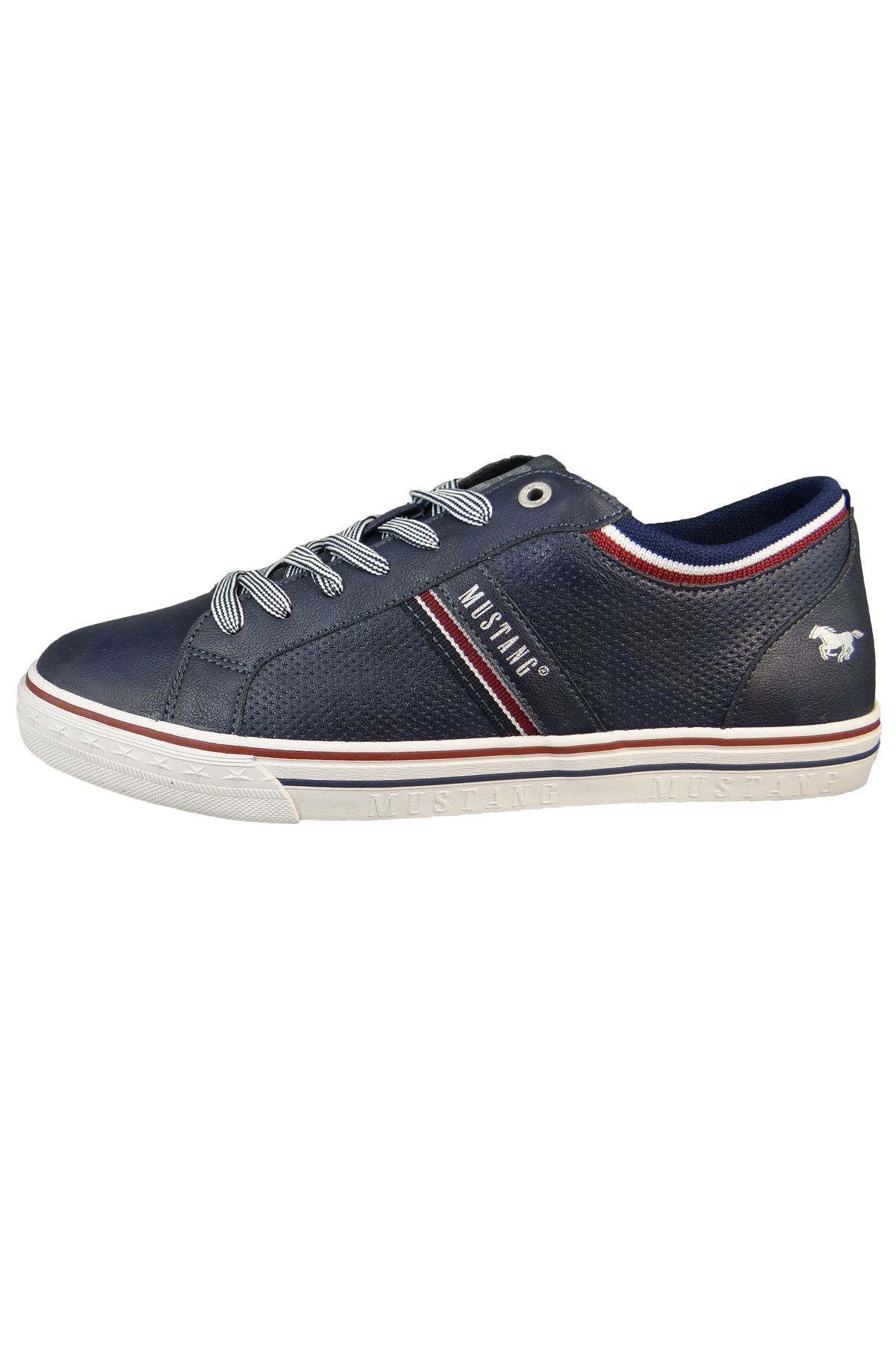 Mustang-Herren Low Sneaker Low Top 4147309 Blau 820 Navy Kunstleder 3