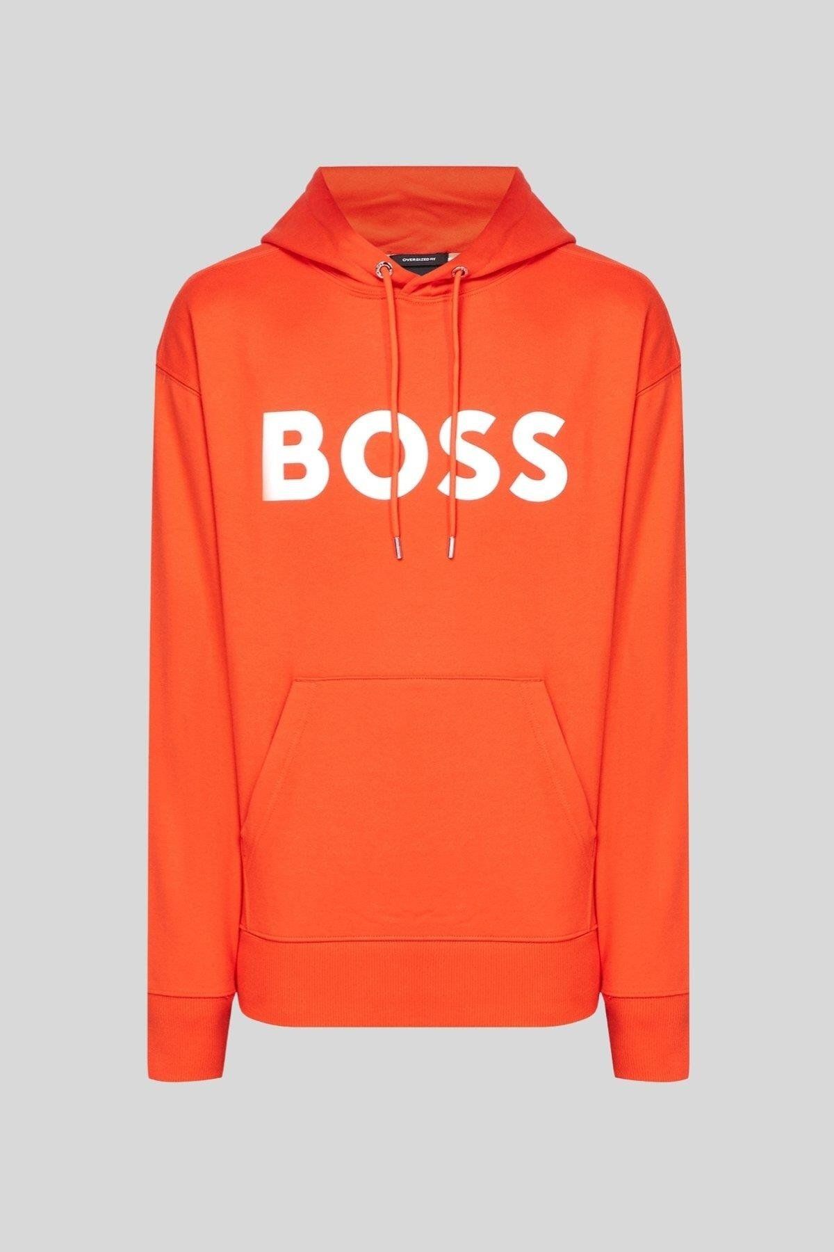 سویشرت مردانه نارنجی پیراهن به طور منظم مناسب BOSS