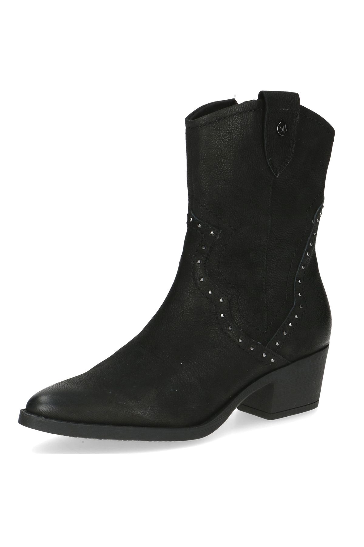 Caprice-Damen Elegante Stiefelette Western 9-25315-43 Schwarz 008 Black Nubuc Leder Mit Cap Airmotion 1