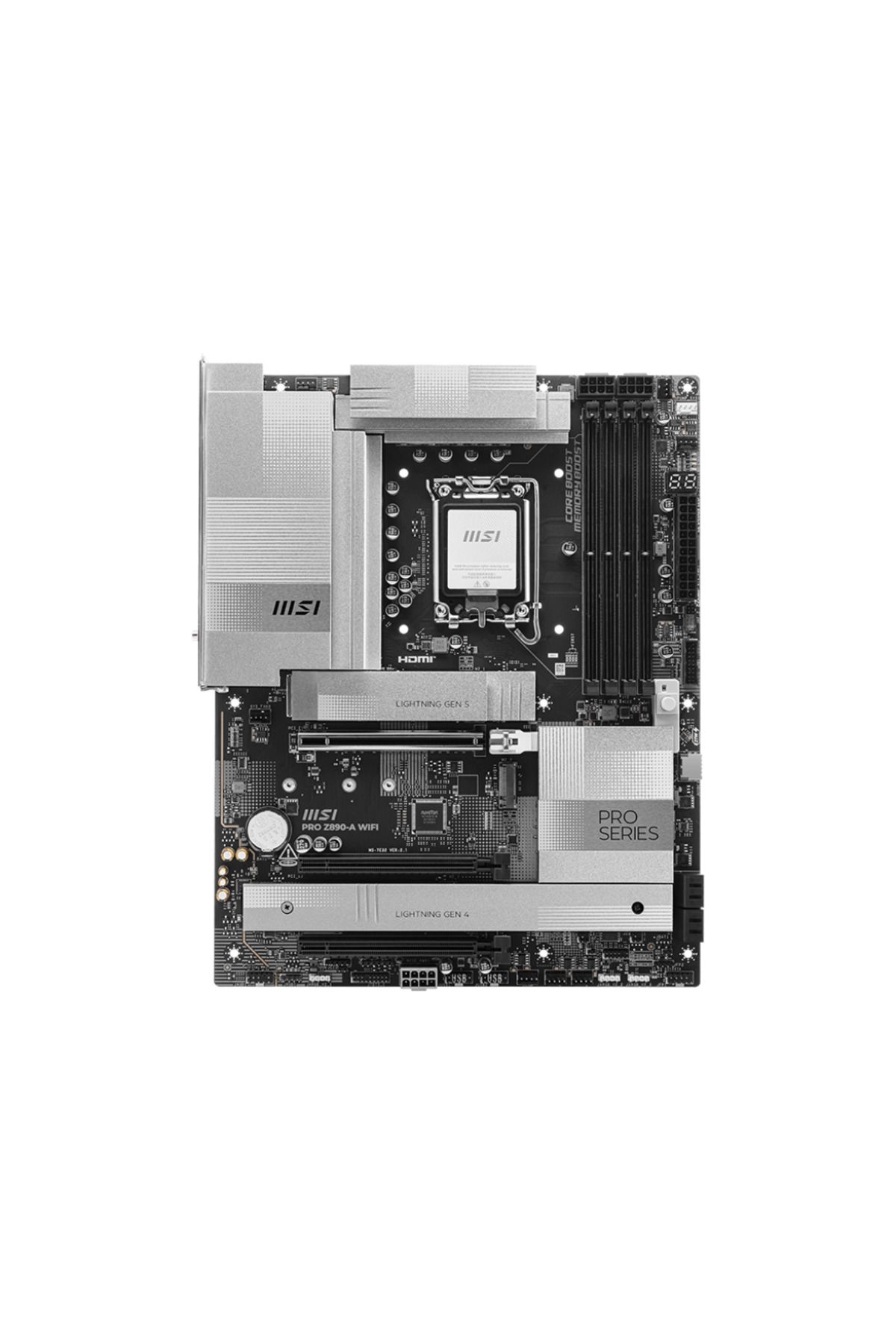 MSI-PRO Z890-A مقبس WiFi 1851 DDR5 9200 ميجا هرتز (OC) USB 20 جيجابت في الثانية M.2 2xTB4 HDMI 2x DP 5G LAN WIFI 7 ATX 2