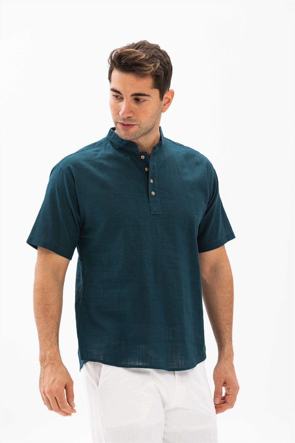 Eliş Şile Bezi-Men's Summan T-Shirt Half Burning Clism 3069 1