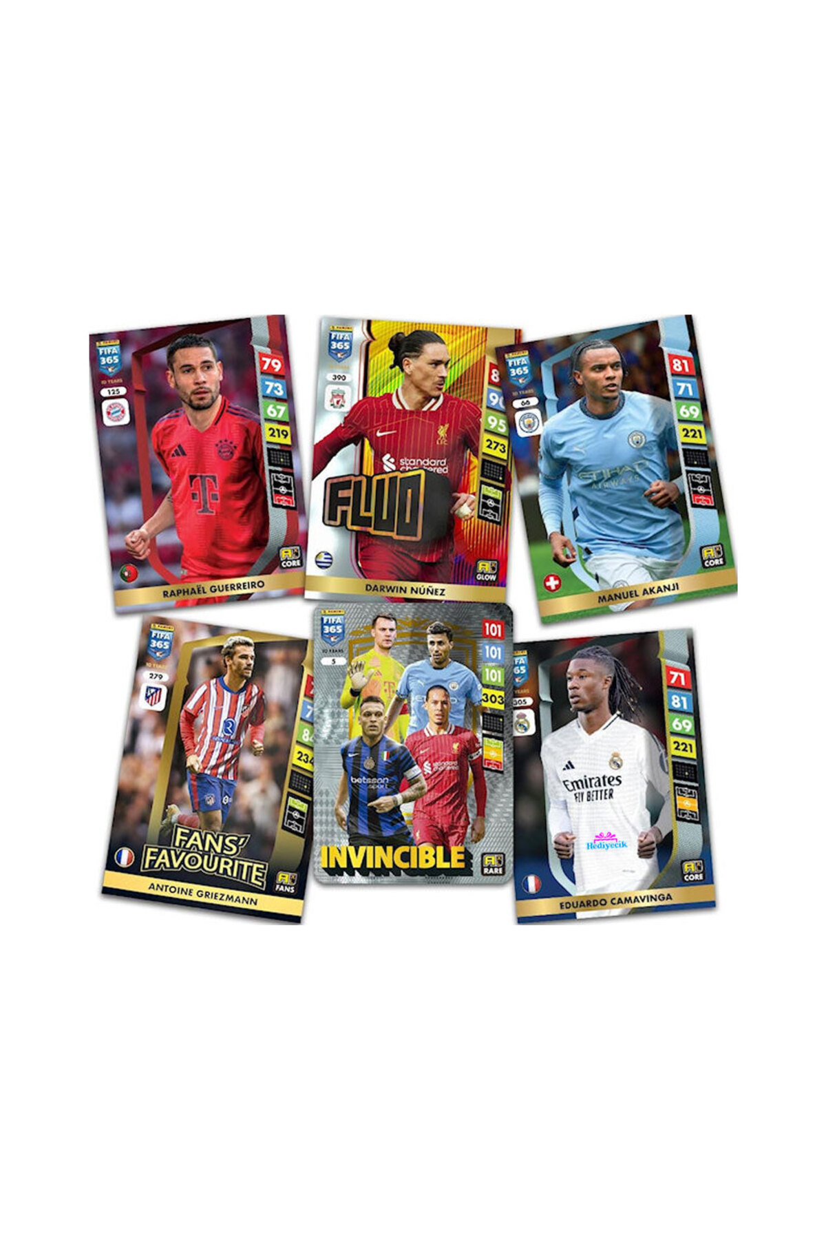 hediyecik Fıfa 365 Adrenalyn Xl 2025 Futbolcu Kartları 10 Paket (60 KART) fotoğrafı 4 (önizleme)