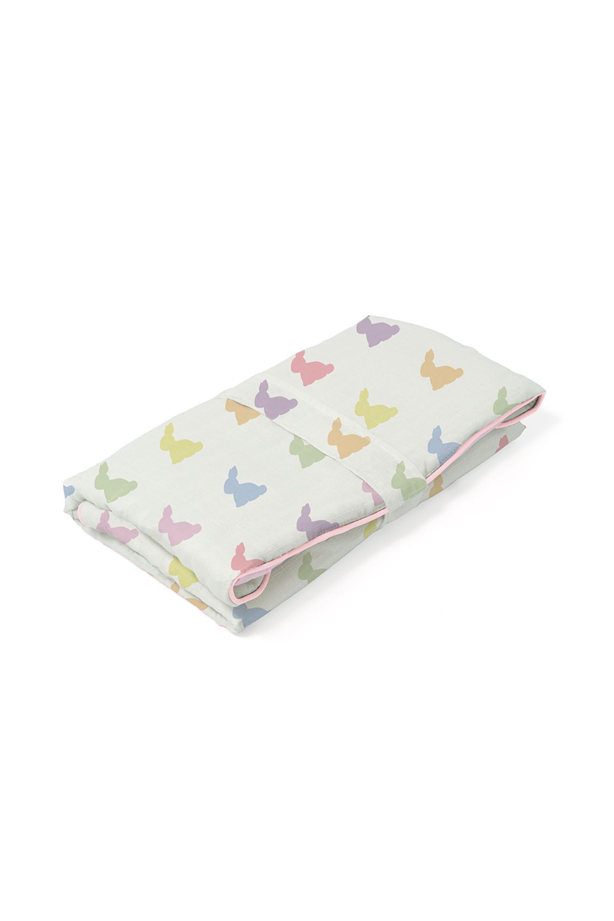 DEUX LAPINS-Rainbow Lapin Pink Polyester Practical Changing Mat 5