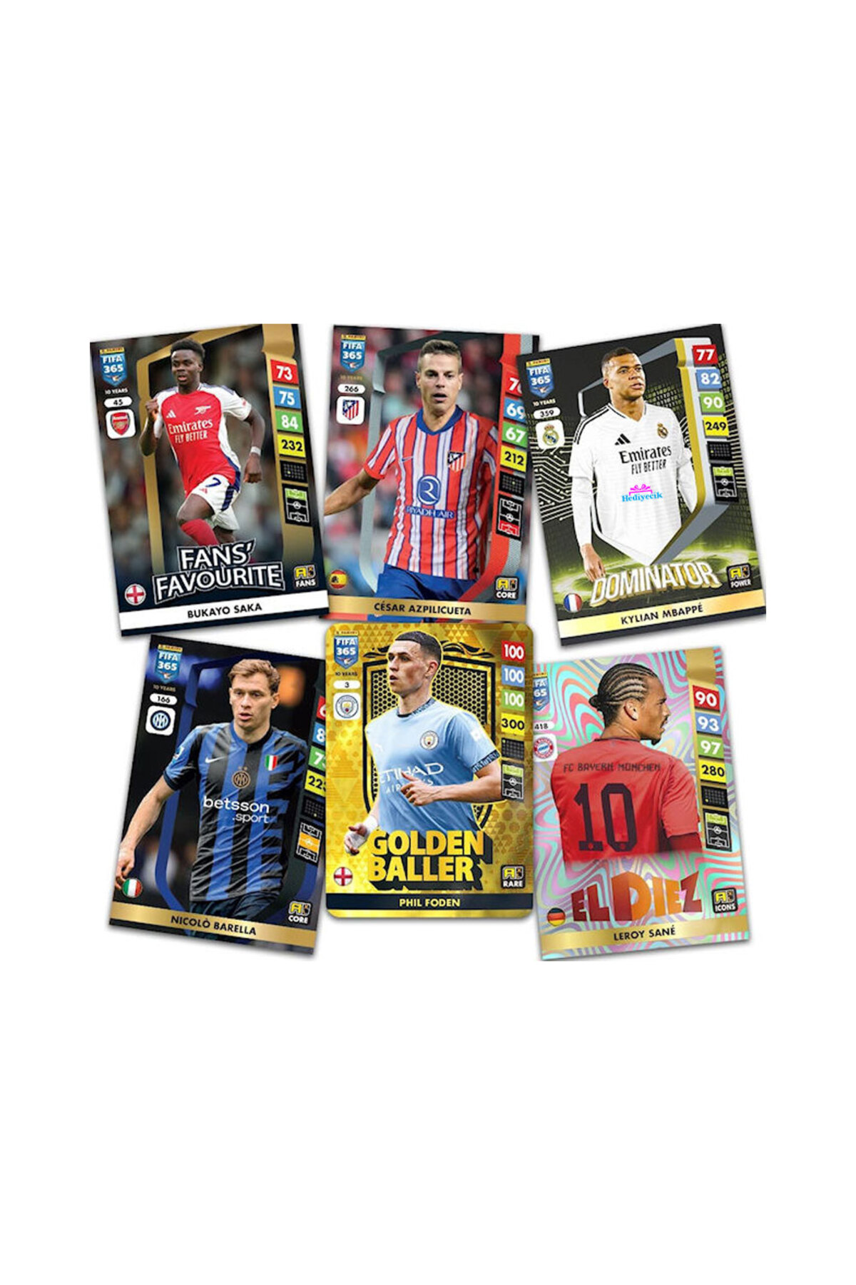 hediyecik Fıfa 365 Adrenalyn Xl 2025 Futbolcu Kartları 10 Paket (60 KART) fotoğrafı 3 (önizleme)