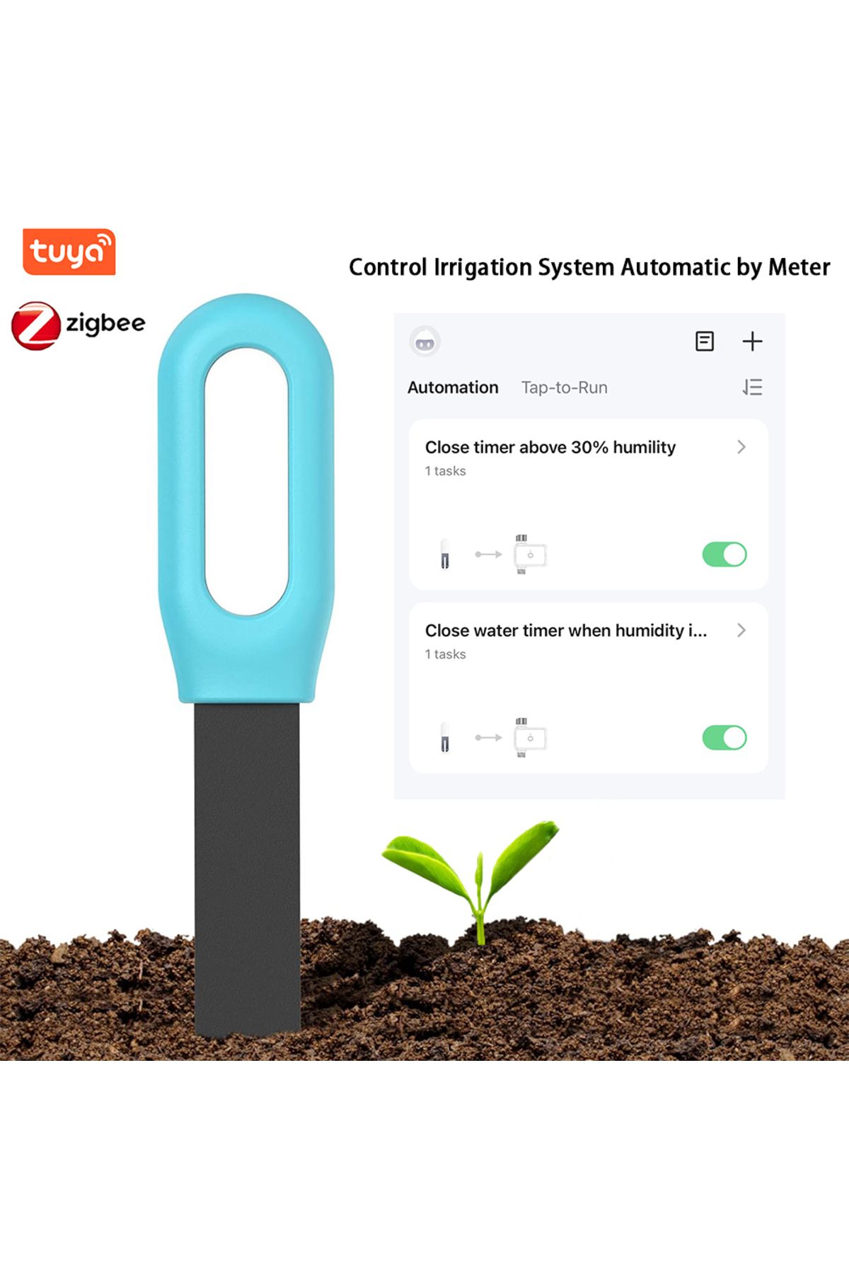 Choice-Bluetooth Version Zigbee/bt Smart Soil Tester Bluetooth Humidity Temperature Moisture Sensor Mobile 7