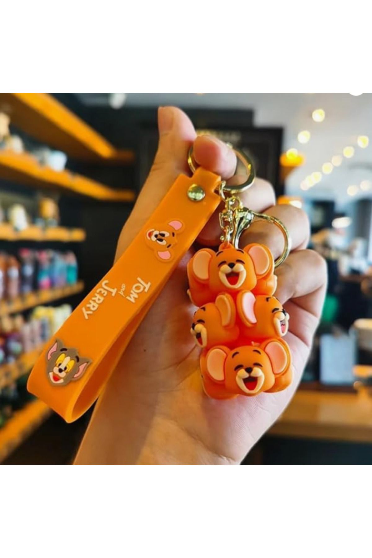 Bizde Ne Yok ki-Tom and Jerry 3D Cube Keychain 2 Pieces (Tom and Jerry) 2