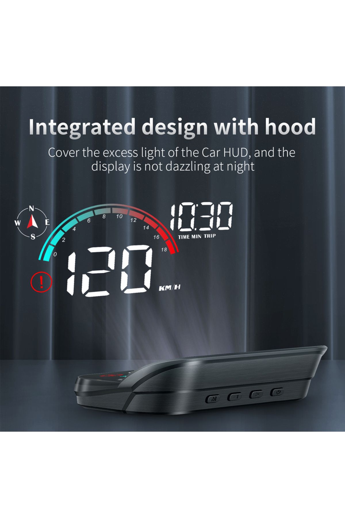 RYSJM-AD M22 GPS HUD For All Cars Head Up Display Universal Digital GPS Speedometer LCD Projection On G... 4