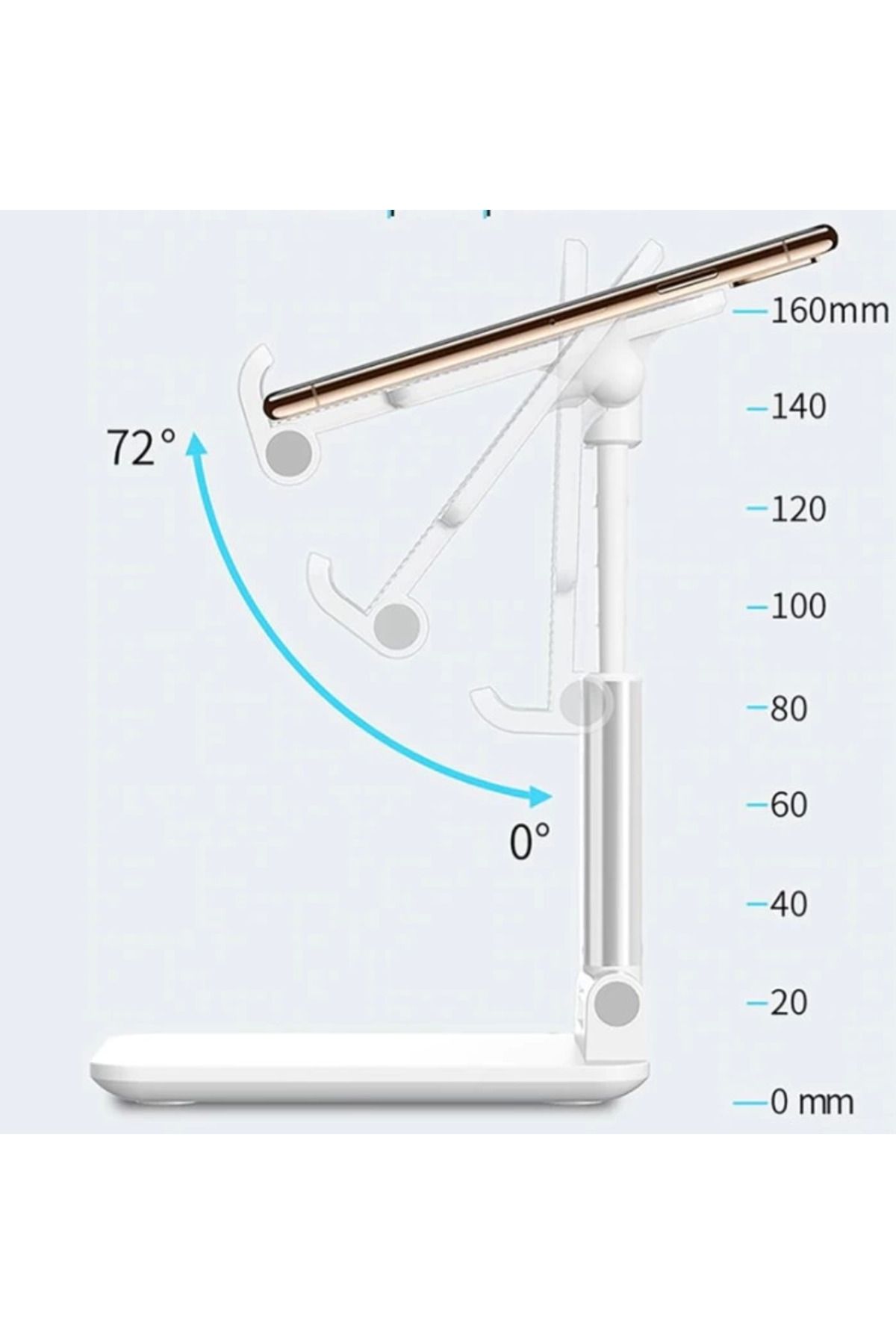 Mulvix Mullkrg Krg01 Pratik Katlanabilir Masaüstü Telefon Tutucu Stand Cm-157 (Muul)
