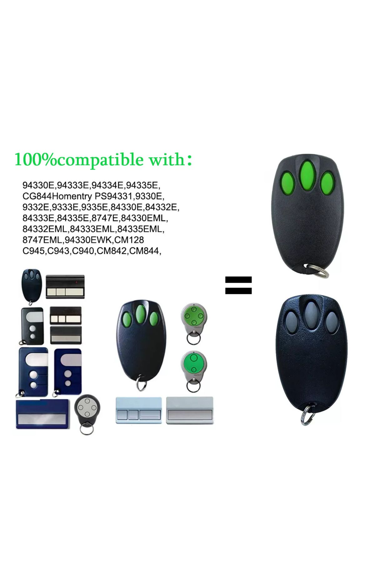 Scimagic-RC-Merlin 2.0 For Merlin E943 E945m E950 Mt100evo Mt60evo Garage Gate Door Remote Control Clone Gara... 3