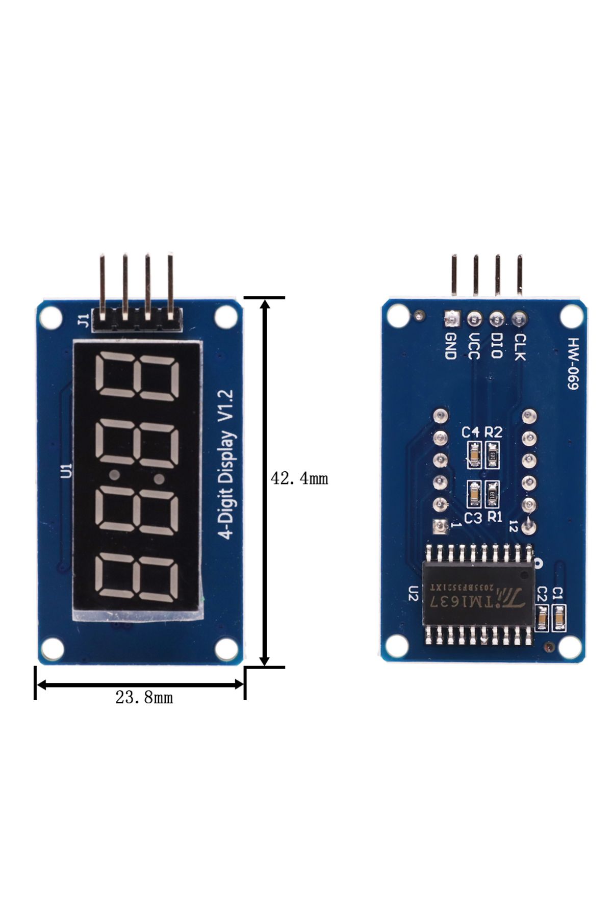 Choice-1pcs TM1637 4 Bits Digital LED Display Module For arduino 7 Segment 0.36Inch Clock RED Anode Tube... 6