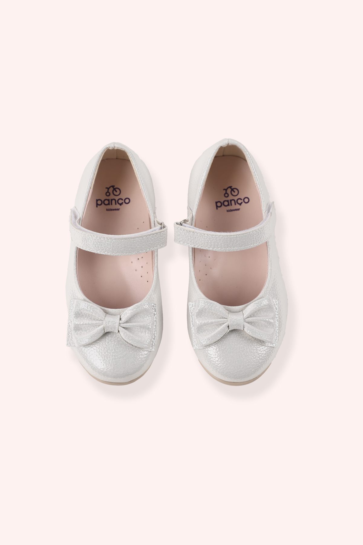 Panço Kız Bebek Kurdela Detaylı Beyaz Babet fotoğrafı 3 (önizleme)