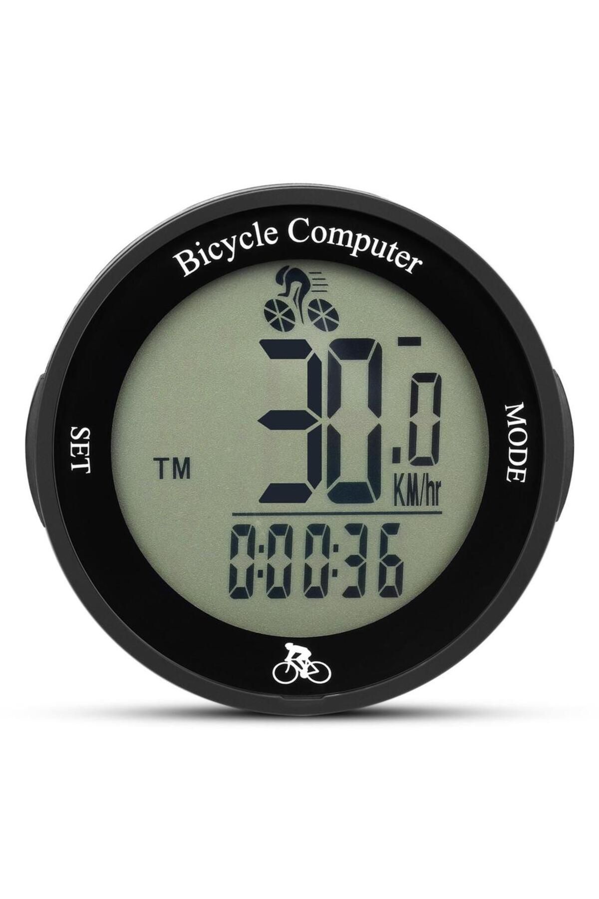 Choice-White background Wireless Bike Computer Waterproof Bicycle Odometer Multi Functional LCD Screen Cycl 1