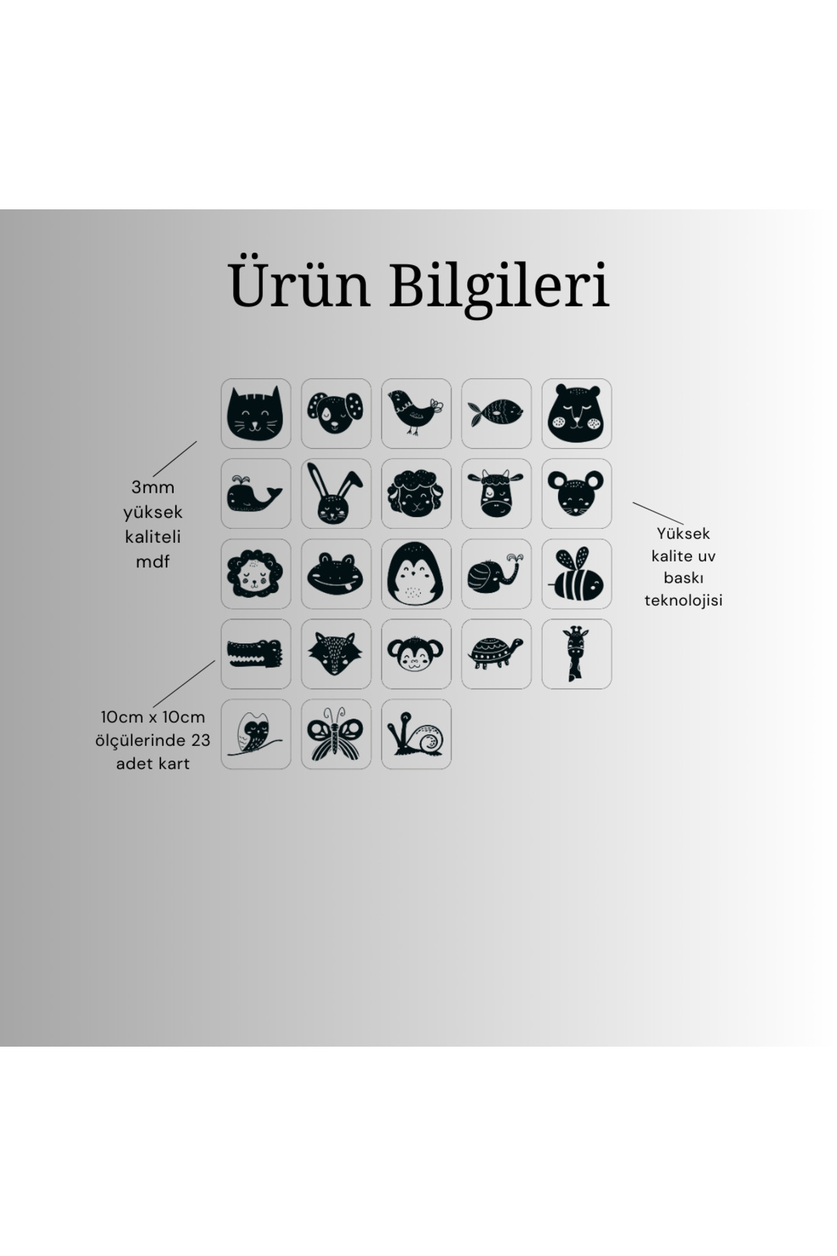 Karter İnovasyon Bebeğimin Ahşap Ilk Zeka Kartları Flaş Kart Flash Cards Bebek Zeka Kartları İlk Zeka Kartları fotoğrafı 6 (önizleme)