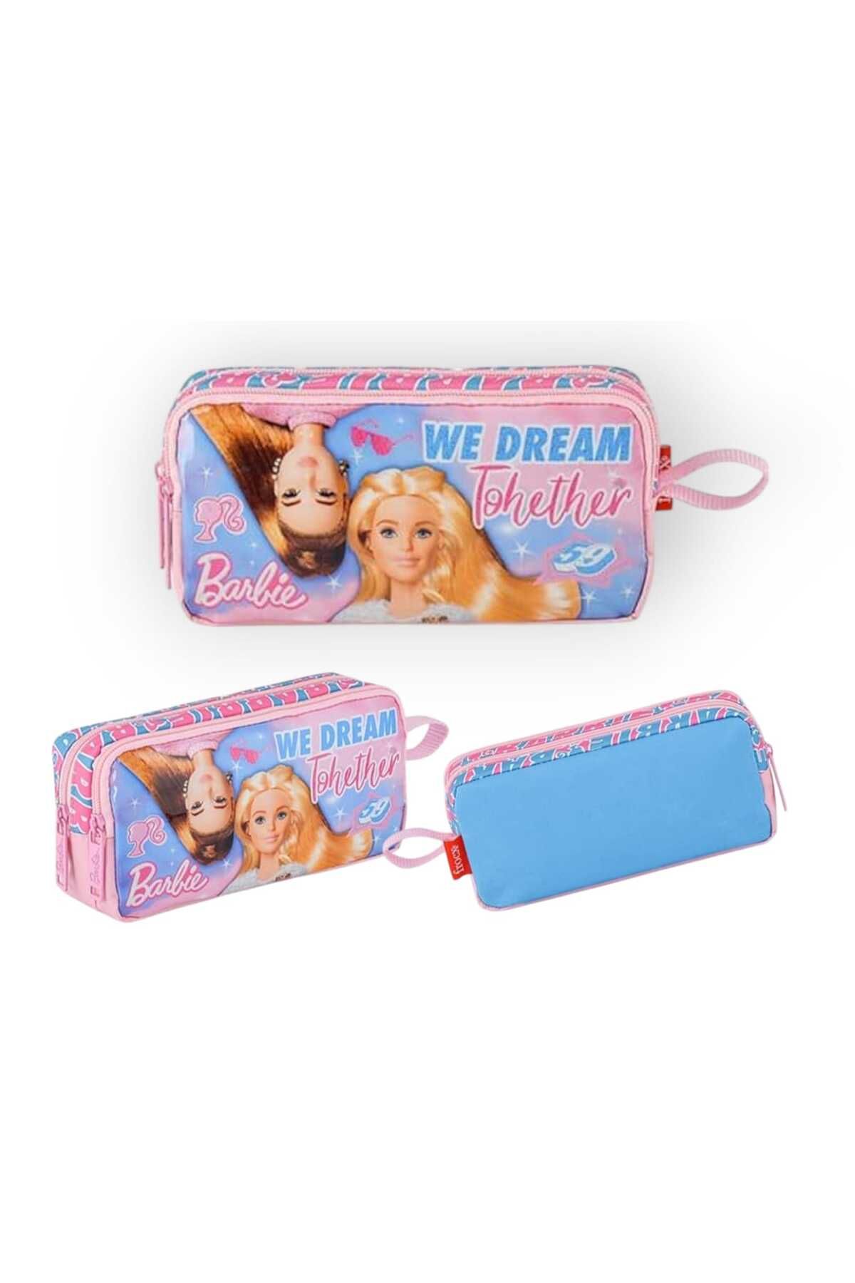 کیف مدرسه زنانه کیسه مهد کودک اضافی چچینلی و مداد باربی هدیه SULUK MATARA دارای مجوز Barbie