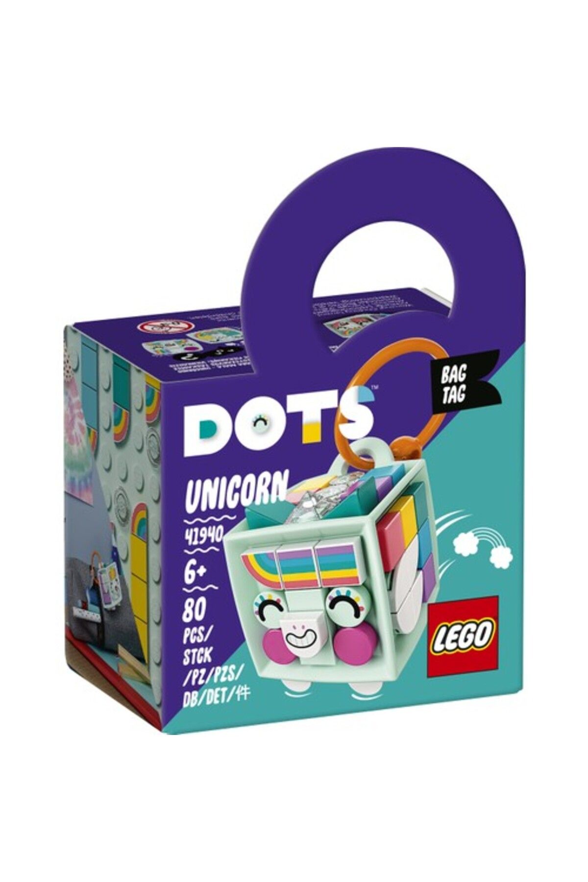 LEGO-Dots Unicorn Bag Ornament 41940 2