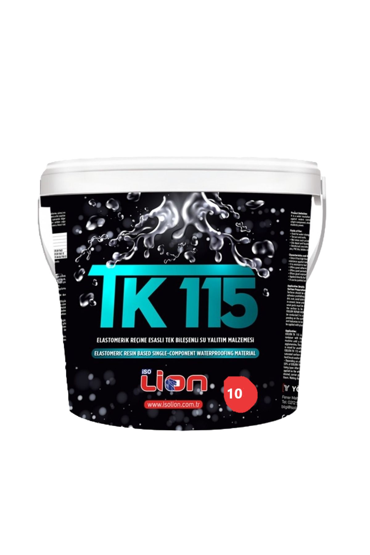 isolion İsolion TK115 Reçine Esaslı Tek Bileşenli Su yalıtım Malzemesi (10, Kilogram)