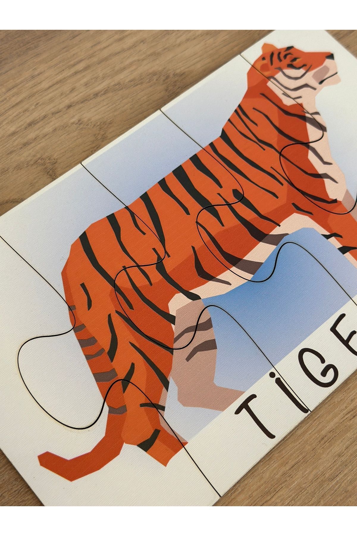 Karter İnovasyon İngilizce Hayvanlar Öğrenme Eşleme Puzzle Kartı, Puzzle Eğitici Oyuncak, Montessori Eğitim Oyuncak fotoğrafı 4 (önizleme)