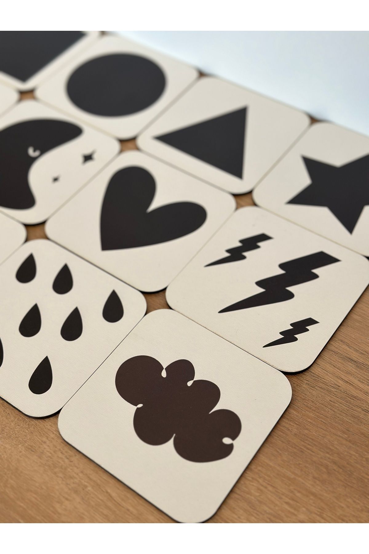 Karter İnovasyon Bebeğimin Ahşap Ilk Zeka Kartları Flaş Kart Flash Cards Bebek Zeka Kartları İlk Zeka Kartları fotoğrafı 3 (önizleme)