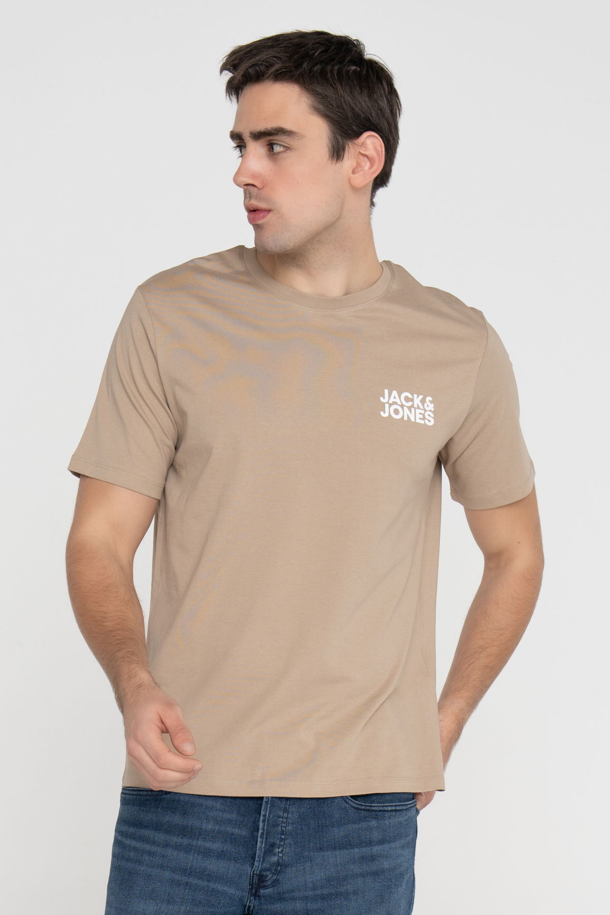 تی‌شرت یقه گرد مردانه با لوگو - Corplogo جک اند جونز پولوشرت Jack & Jones