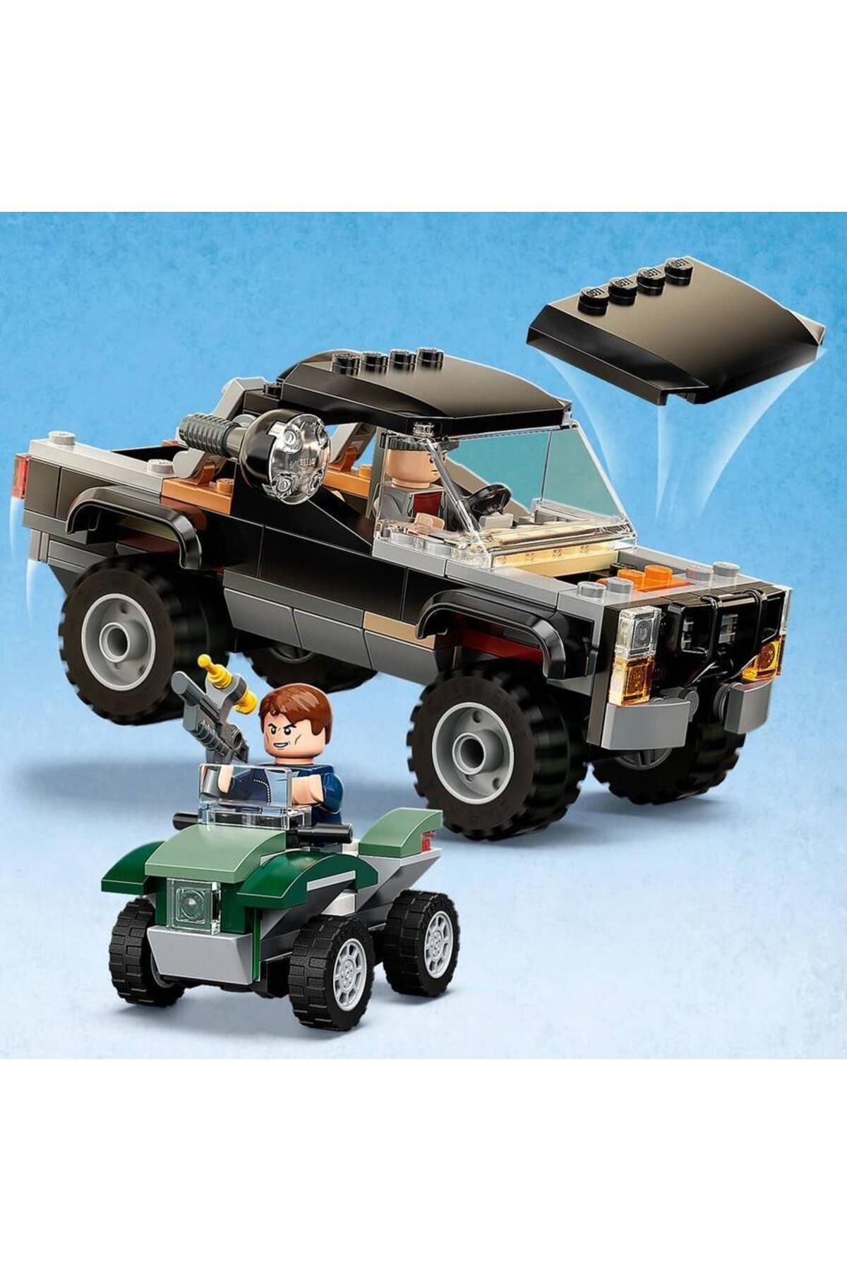 LEGO-Triceratops Pickup Truck Ambush Jurassic World 76950 Play Paper 4
