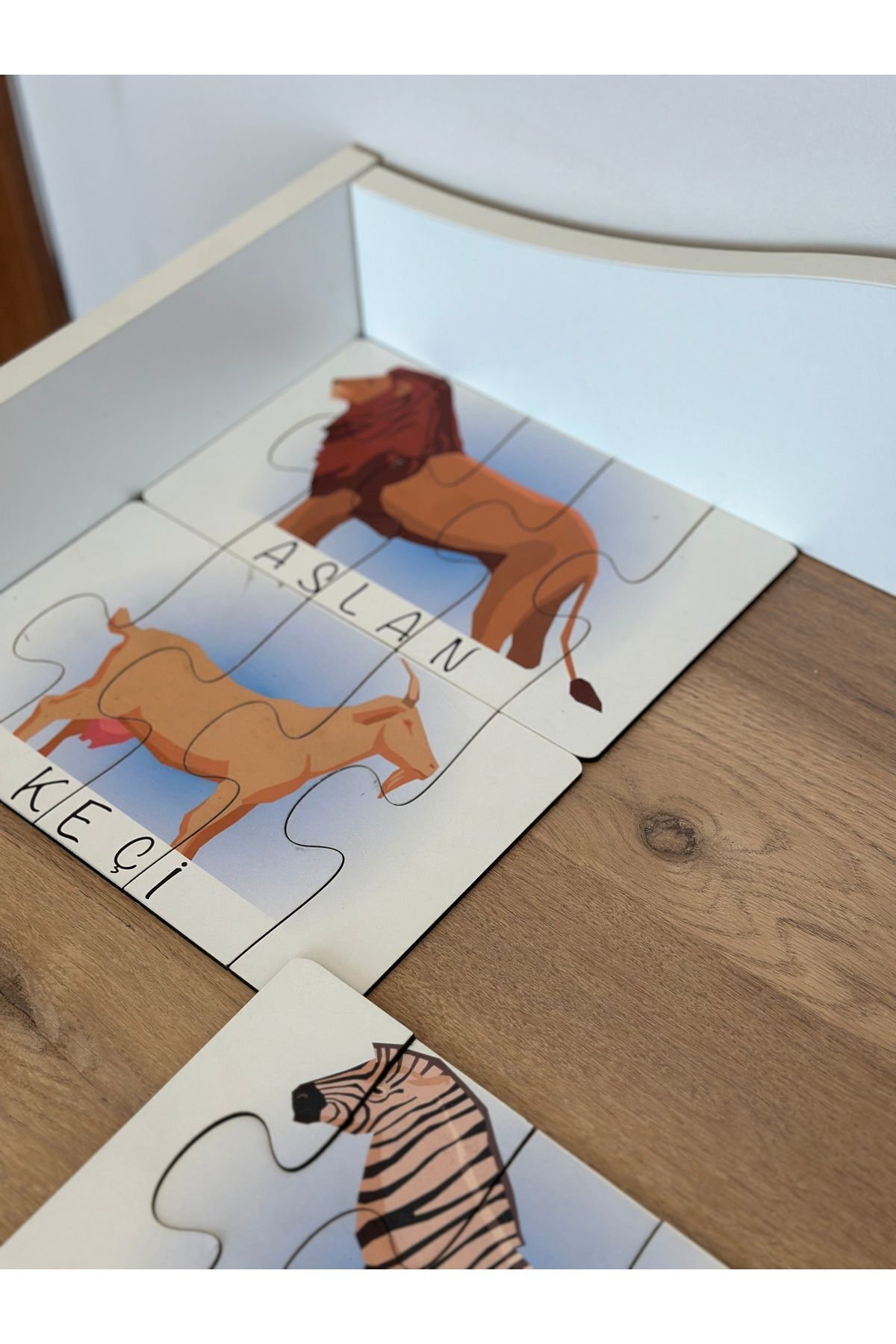 Karter İnovasyon Hayvanlar Öğrenme Eşleme Puzzle Kartı, Puzzle Eğitici Oyuncak, Montessori Eğitim Oyuncak, Motor Zeka fotoğrafı 6 (önizleme)