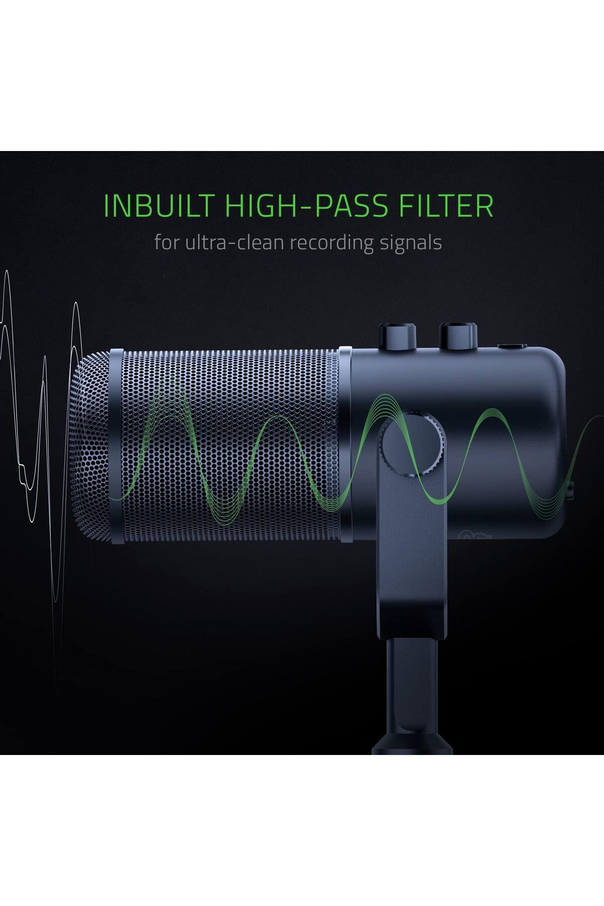 RAZER-Seiren Elite Studio-Grade Multi-Pattern Usb Digital Microphone And Headphone Amplifier 5