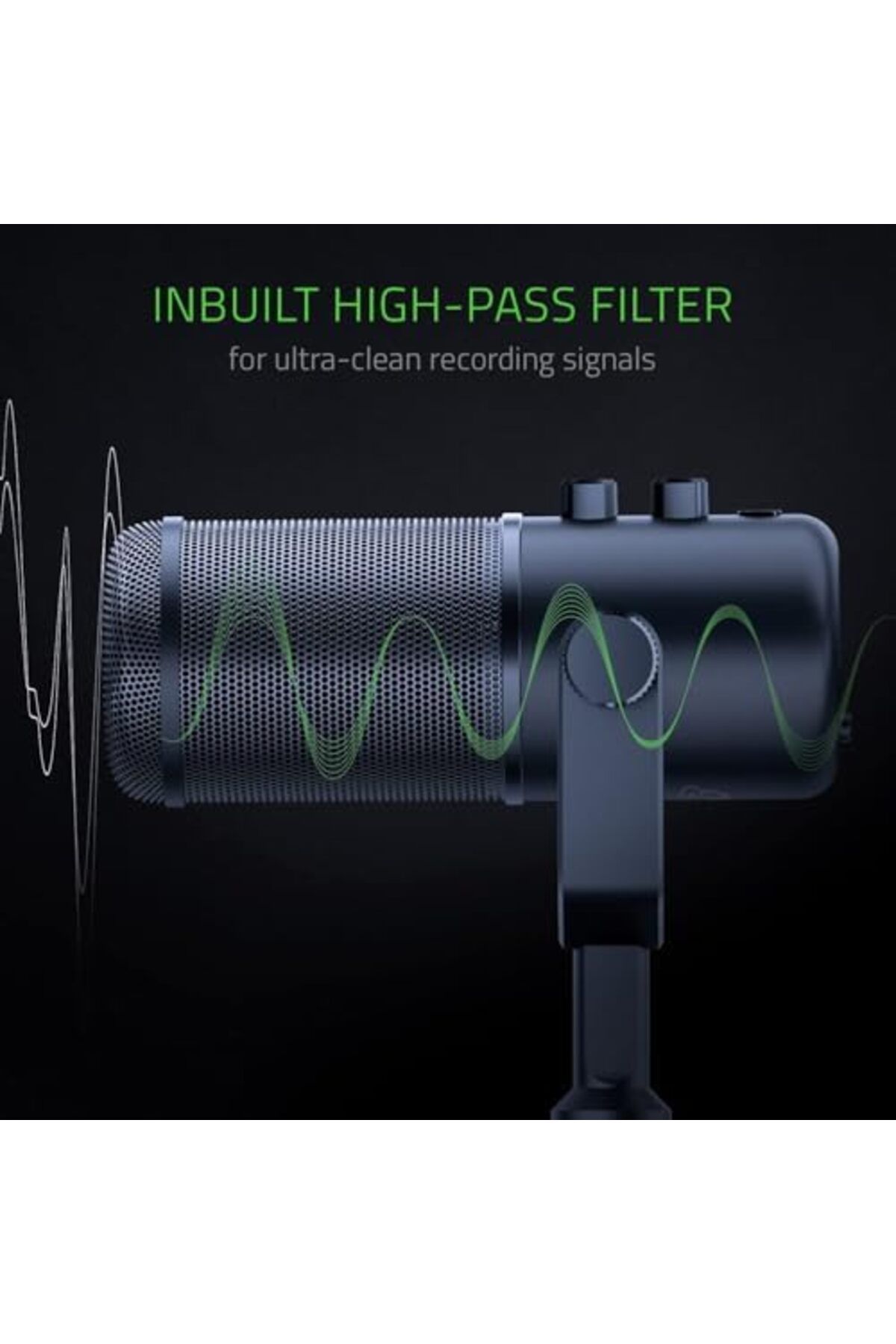 RAZER-Seiren Elite Studio-Grade Multi-Pattern Usb Digital Microphone And Headphone Amplifier 6
