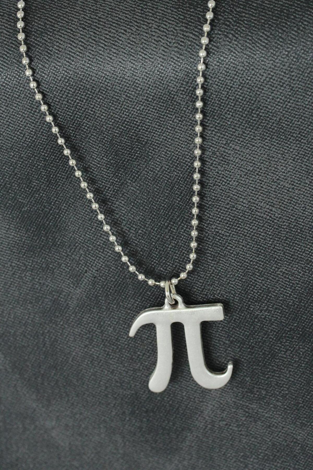 OEM Pi Sayısı Tasarımlı Metal Erkek Kolye