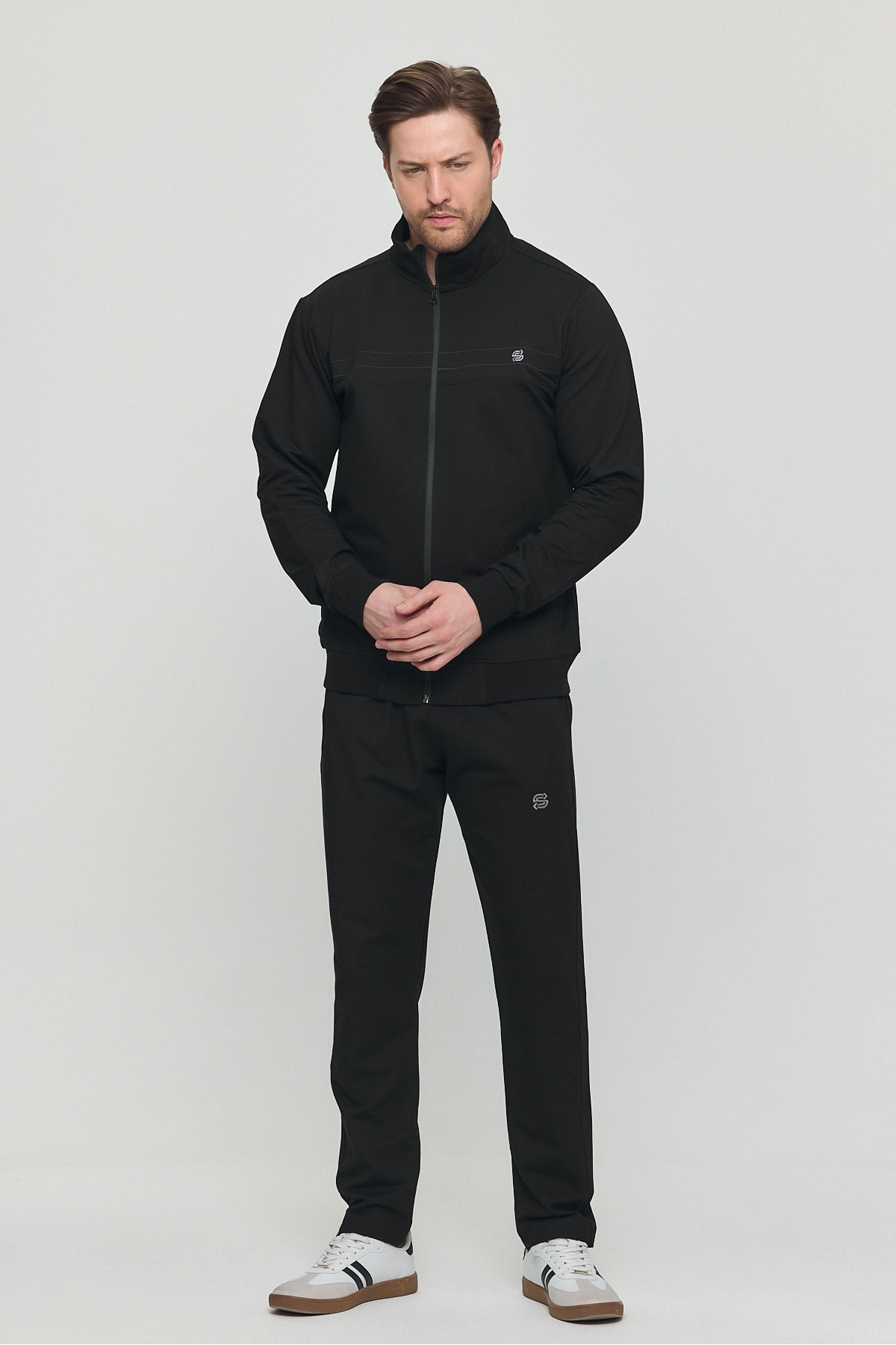 DOAYS-Men's Stripe Patterned Judge Collar Tracksuit Set Dawrazz-033 5