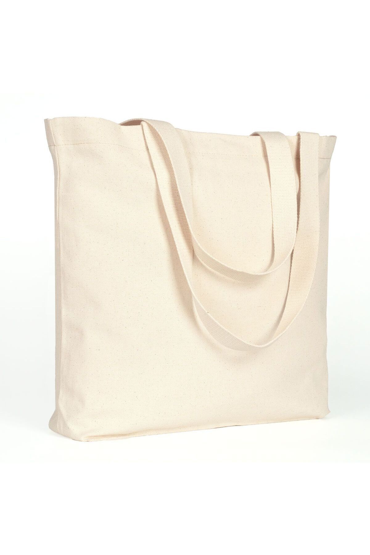 Z zepplin-Canvas Beach Bag with Inner Pocket and Mesh Handle - 48X41X10 cm 1