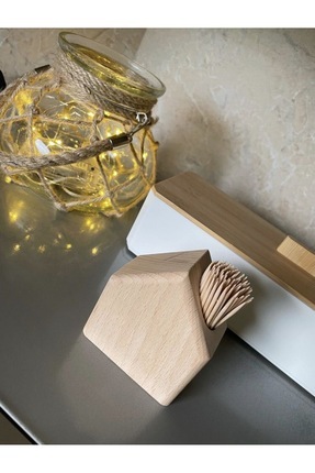 AFRALYAHOME Mini Ahşap Kürdanlık, Sofra Dekorasyonu, Kafe, Otel ,yemek Masası...