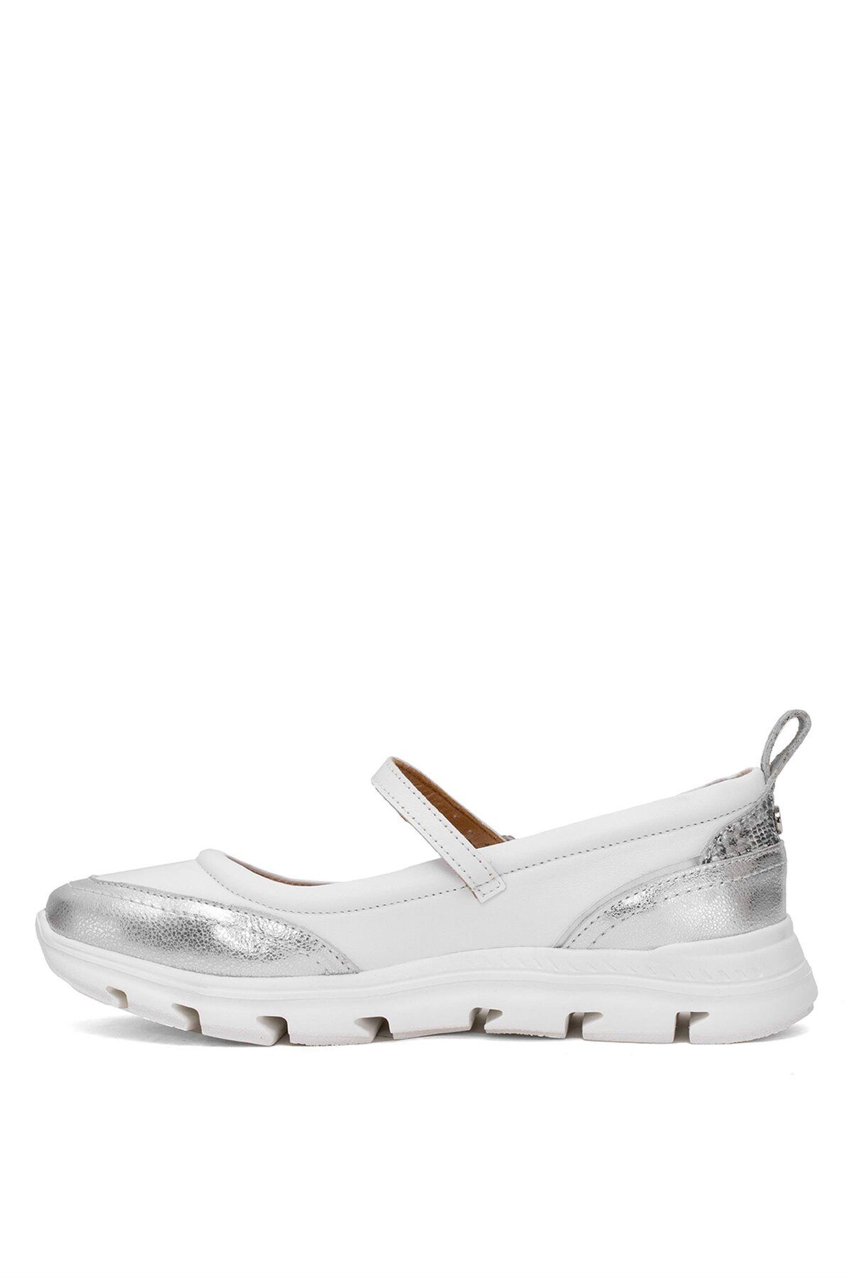 Mammamia-D25Ya-750 Women's Genuine Leather Casual Shoes White 3