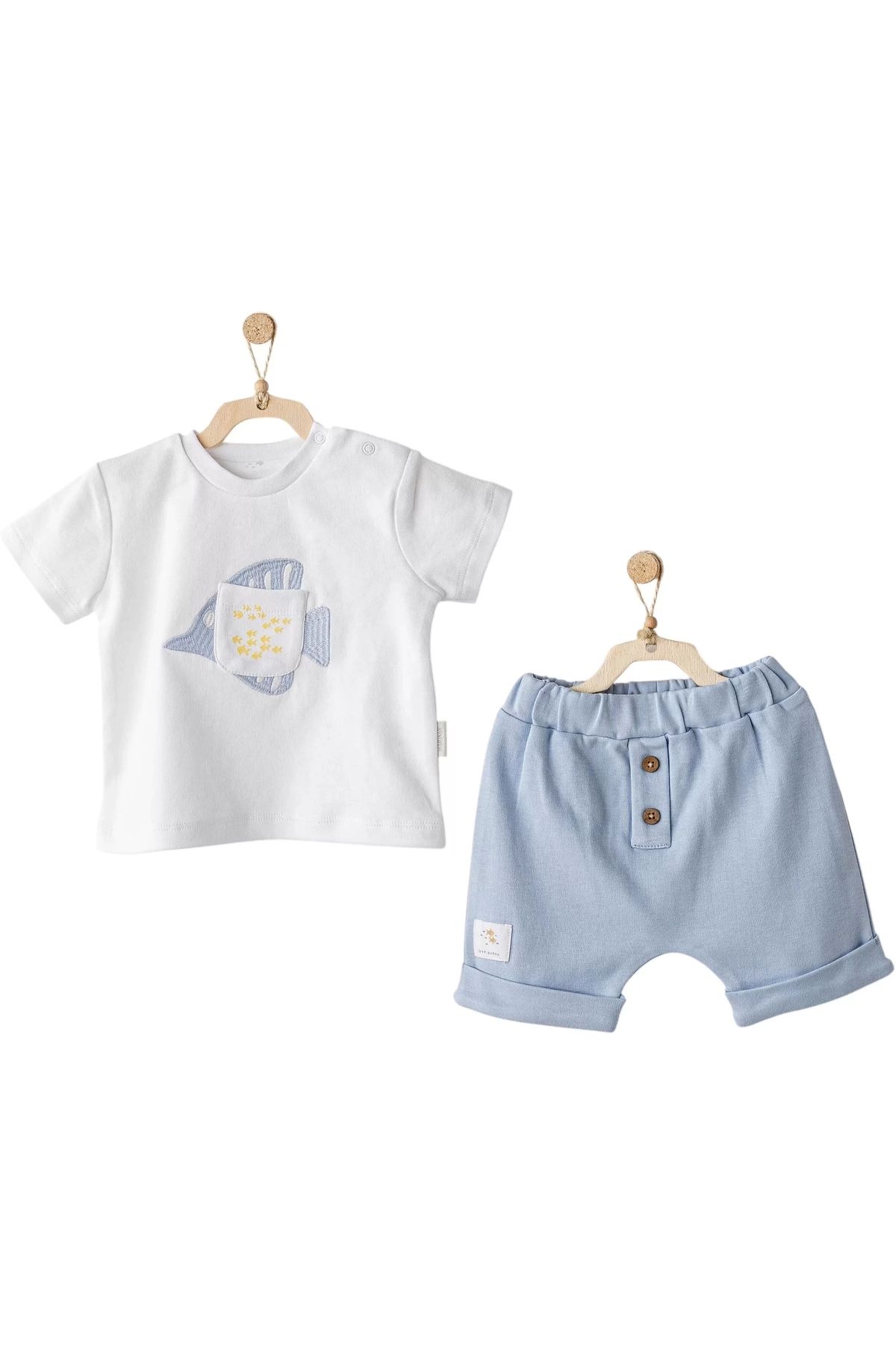Miravm Ocean İs My Happy Place 2'li Bebe Takım Blue