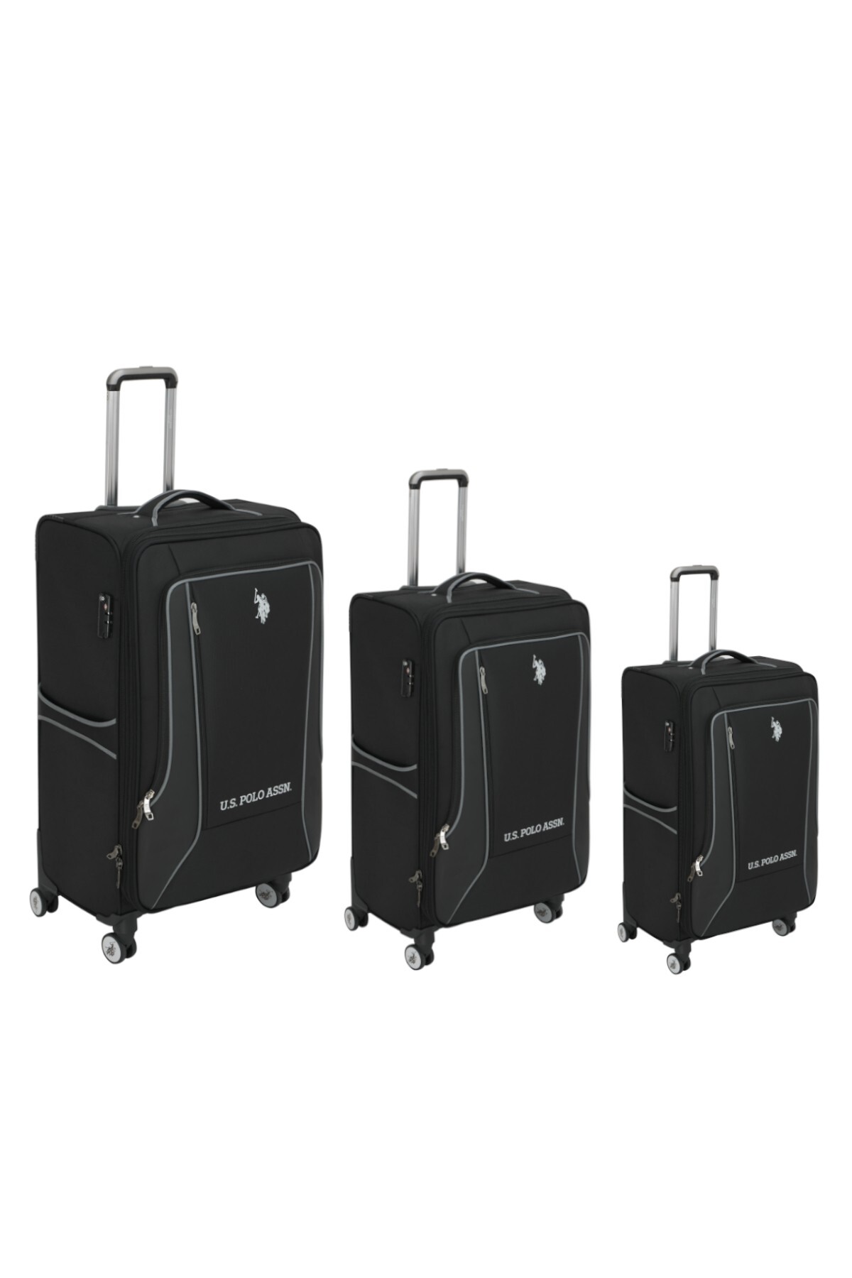 یو اس پولو ست چمدان پارچه‌ای ۳ تکه Plvlz24020