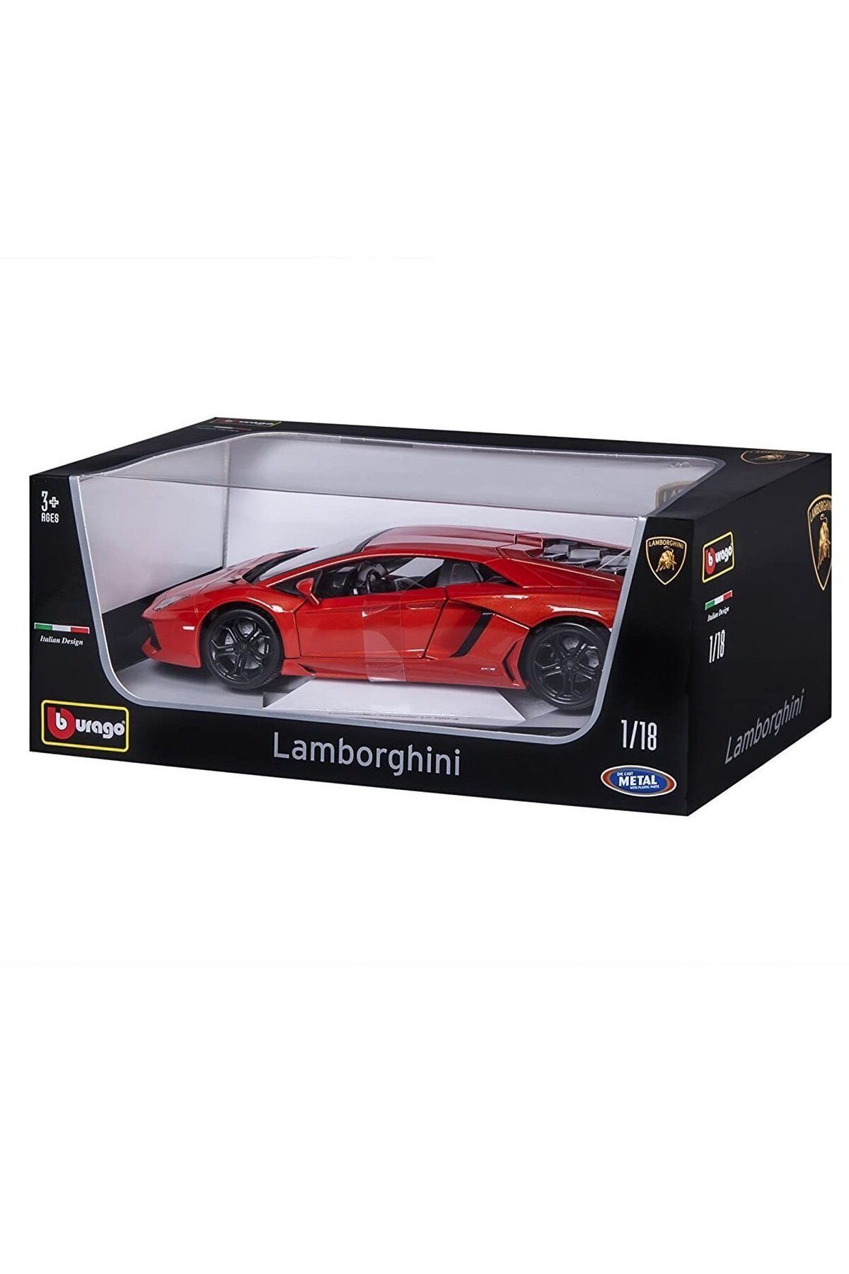 OEM 11033 Burago 1:18 Lamborghini Aventador LP700-4 Turuncu Model Araba