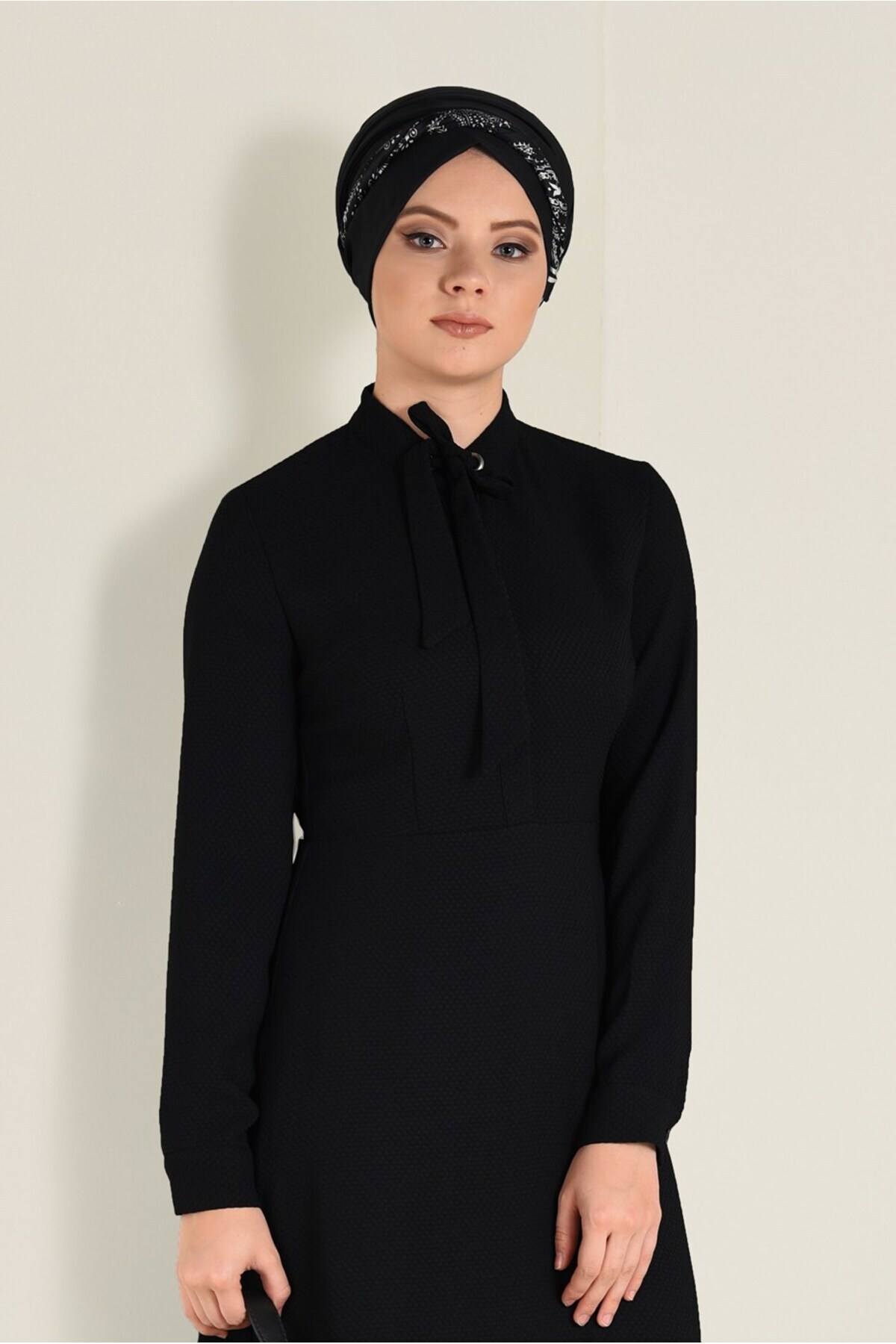 آلوینا لباس با یقه بند 4648 آلوینا لباس با یقه بند 4648