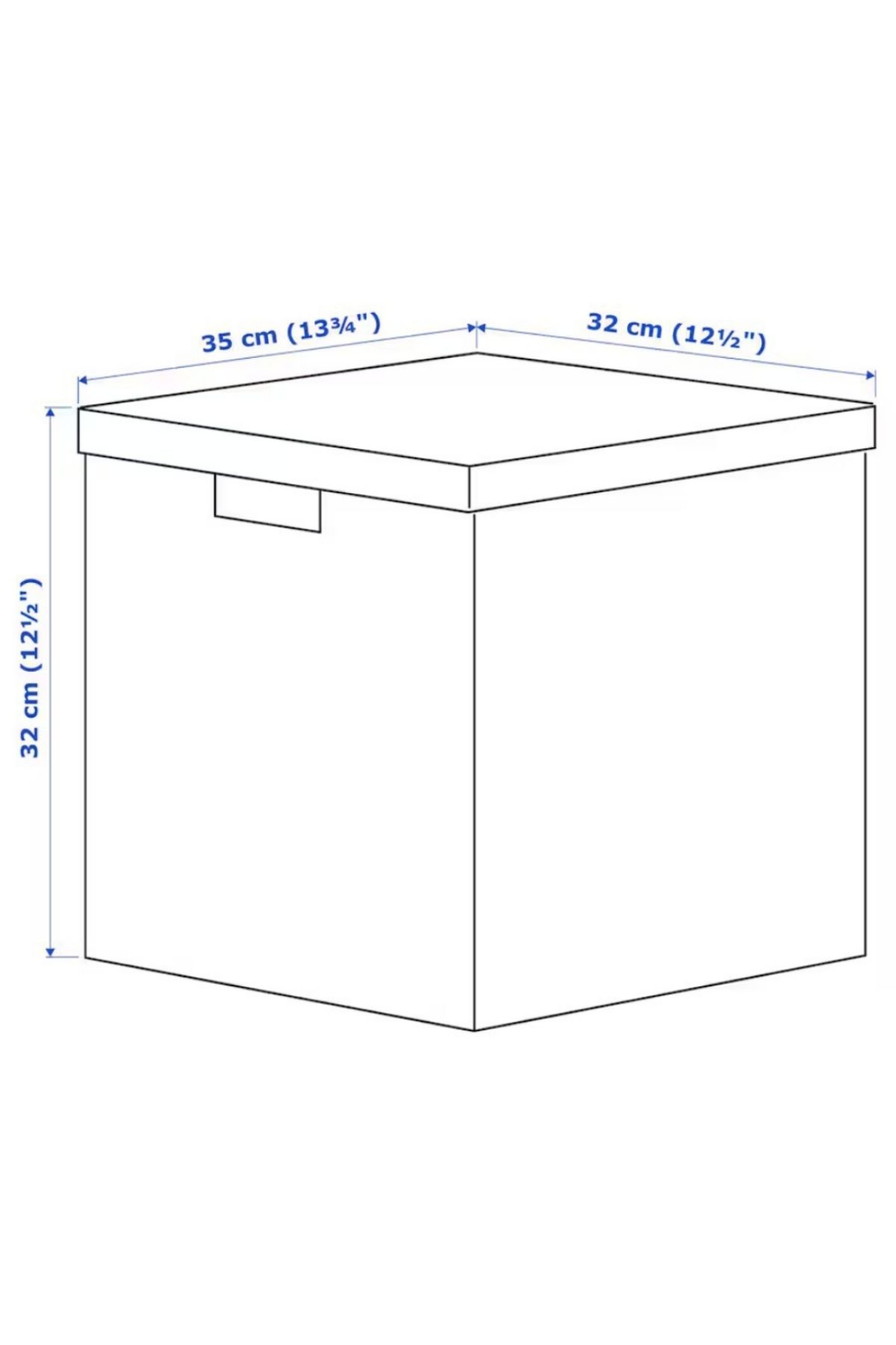 IKEA-TJENA Storage Box with Lid – White Black/Dotted, 32x35x32 cm – Sturdy & Recycled 5