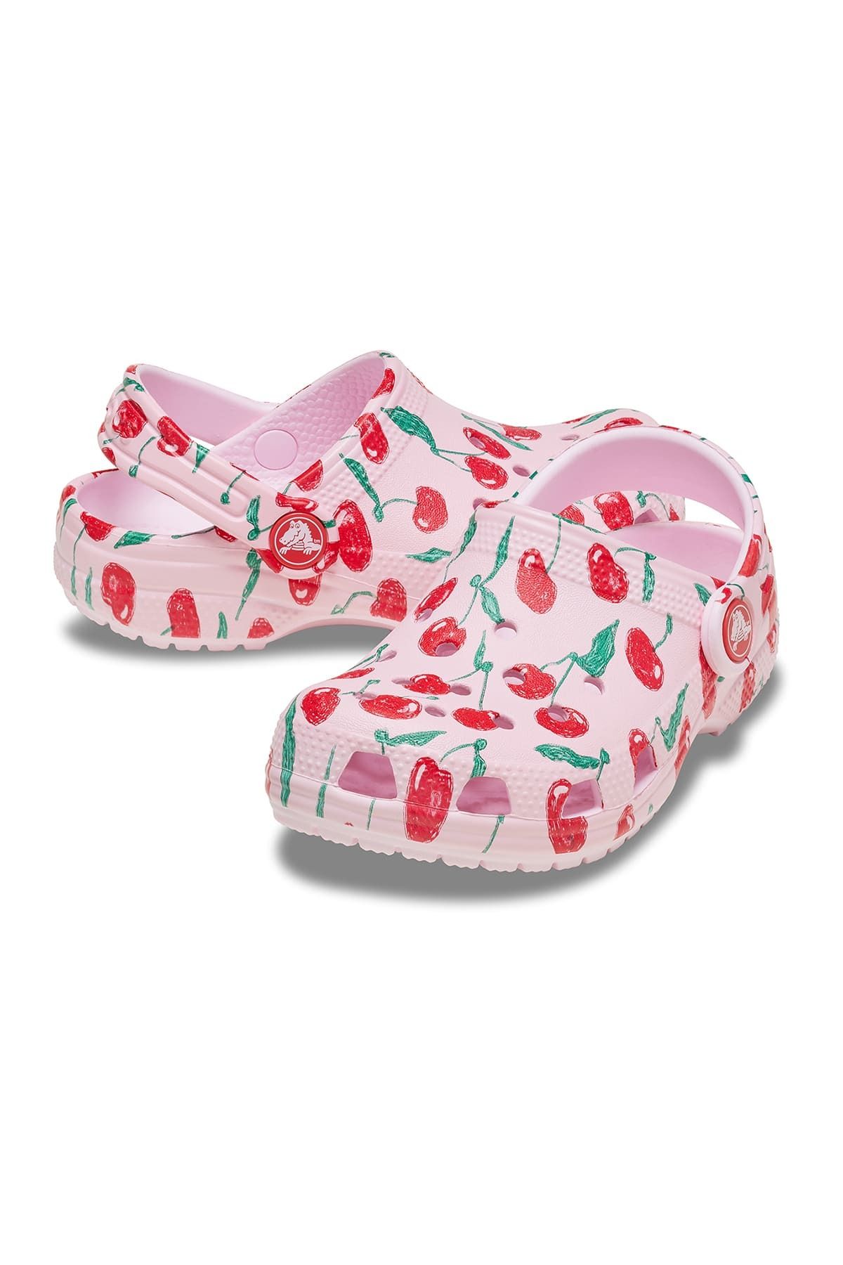 Crocs-Класически чехли Pink Girl с пресни плодове 2