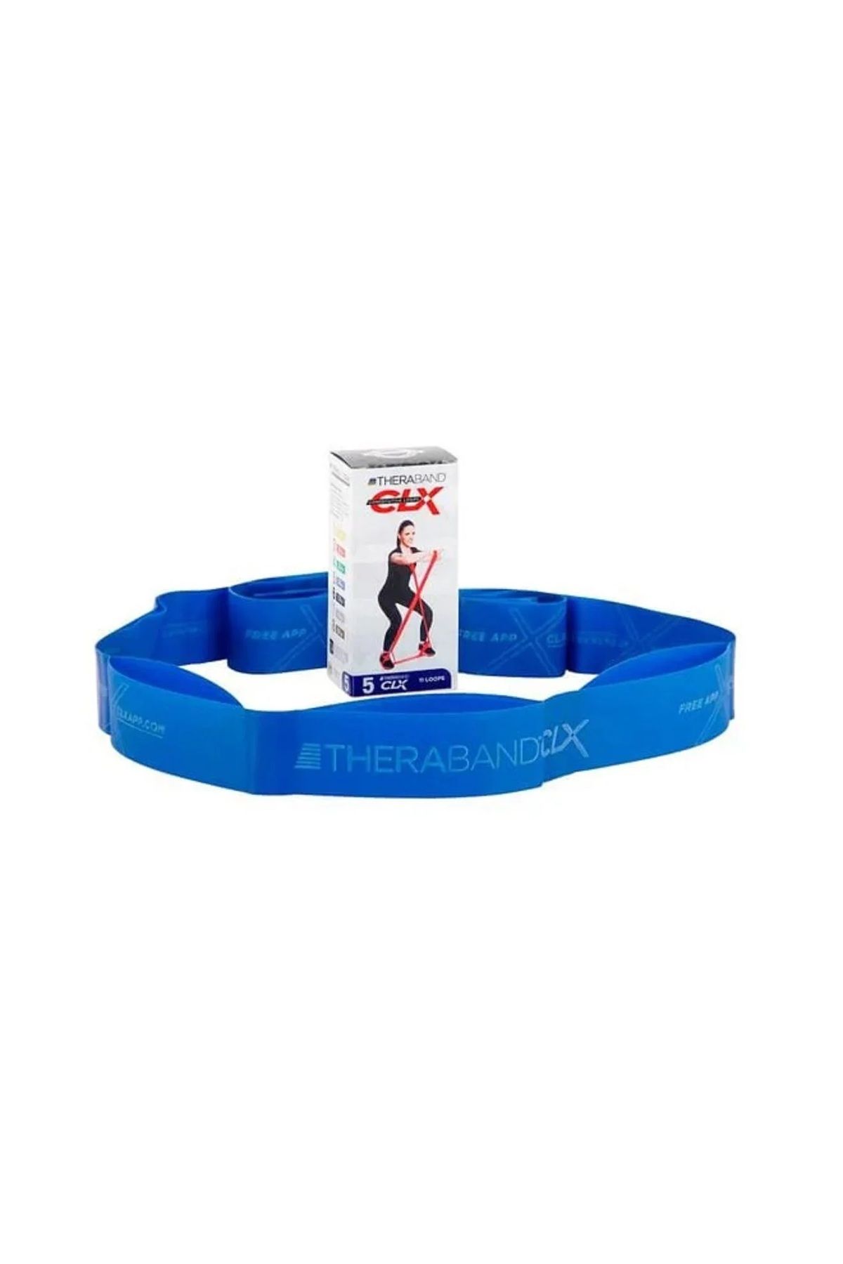 THERABAND-CLX Banda de bucle consecutive 2 metri ALBASTRU 2,6 Kg REZISTENȚĂ 1