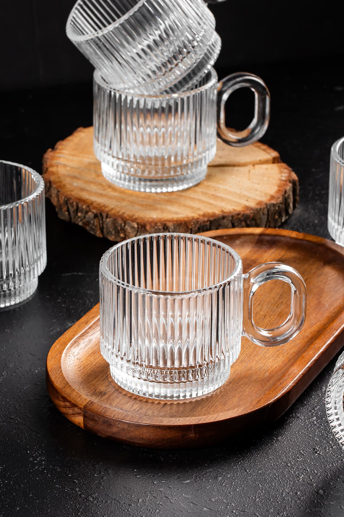 Porsima-Salvador Set of 6 Transparent Glass Water and Soft Drink Glasses - Glass Set 160 ml 2