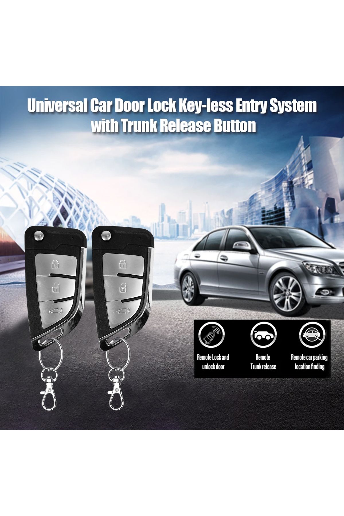 3XR-Car Keyless Entry System Central Locking Remote System with Enhanced Security and Universal Fit 4