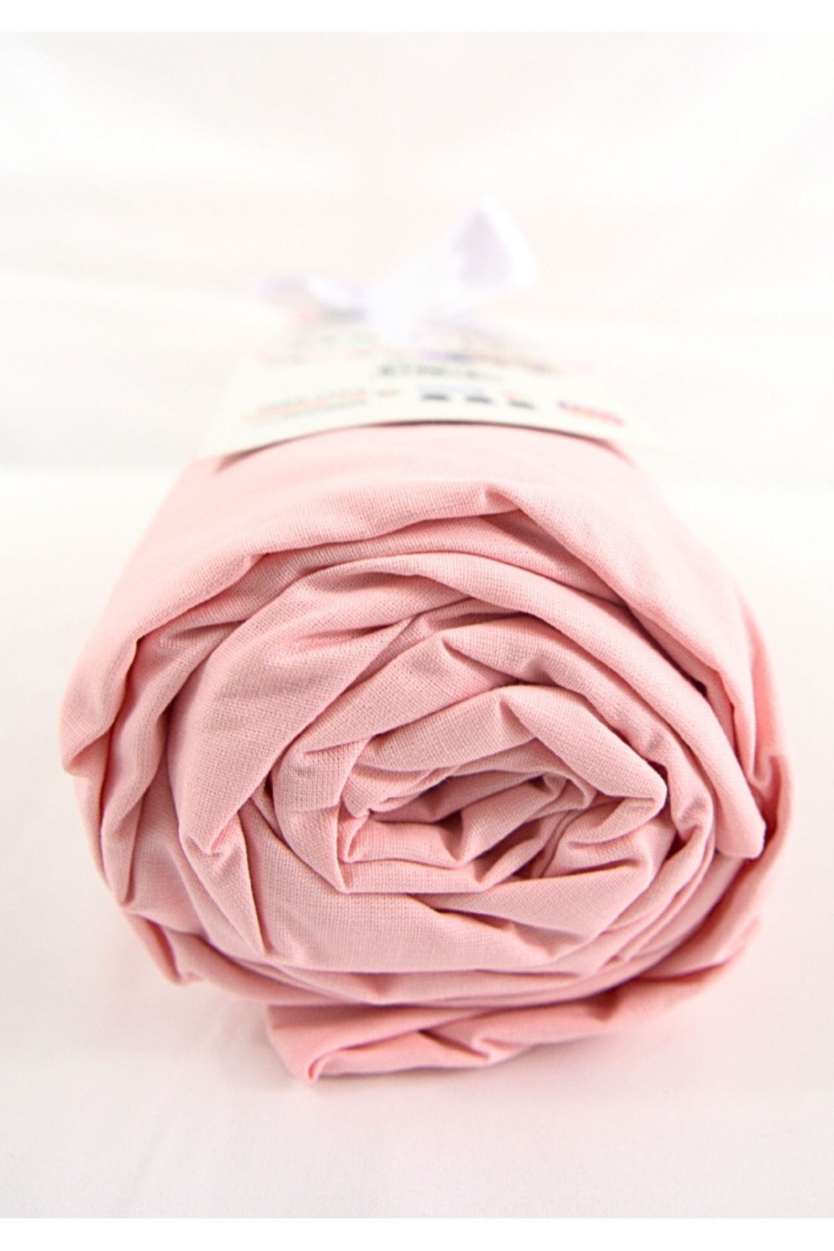 Bahar Majoli Home-Fitted Sheet, Majoli Bahar Home Collection, 100% Ranforce Cotton 144TC, 90x200+30 cm, Pink 2