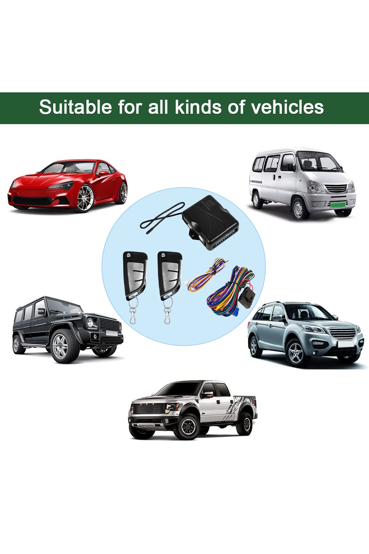 3XR-Car Keyless Entry System Central Locking Remote System with Enhanced Security and Universal Fit 8