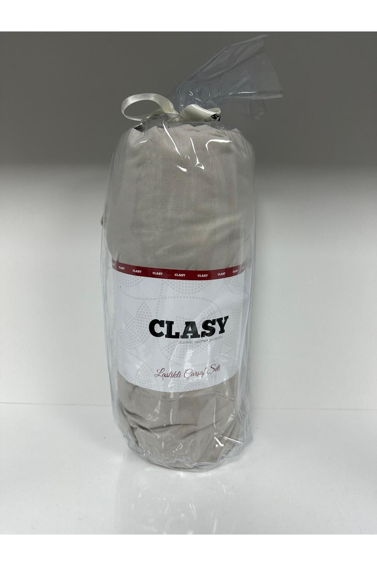 Clasy Set Cearșafuri Ranforce Dublu Simplu Gri - 160 x 200