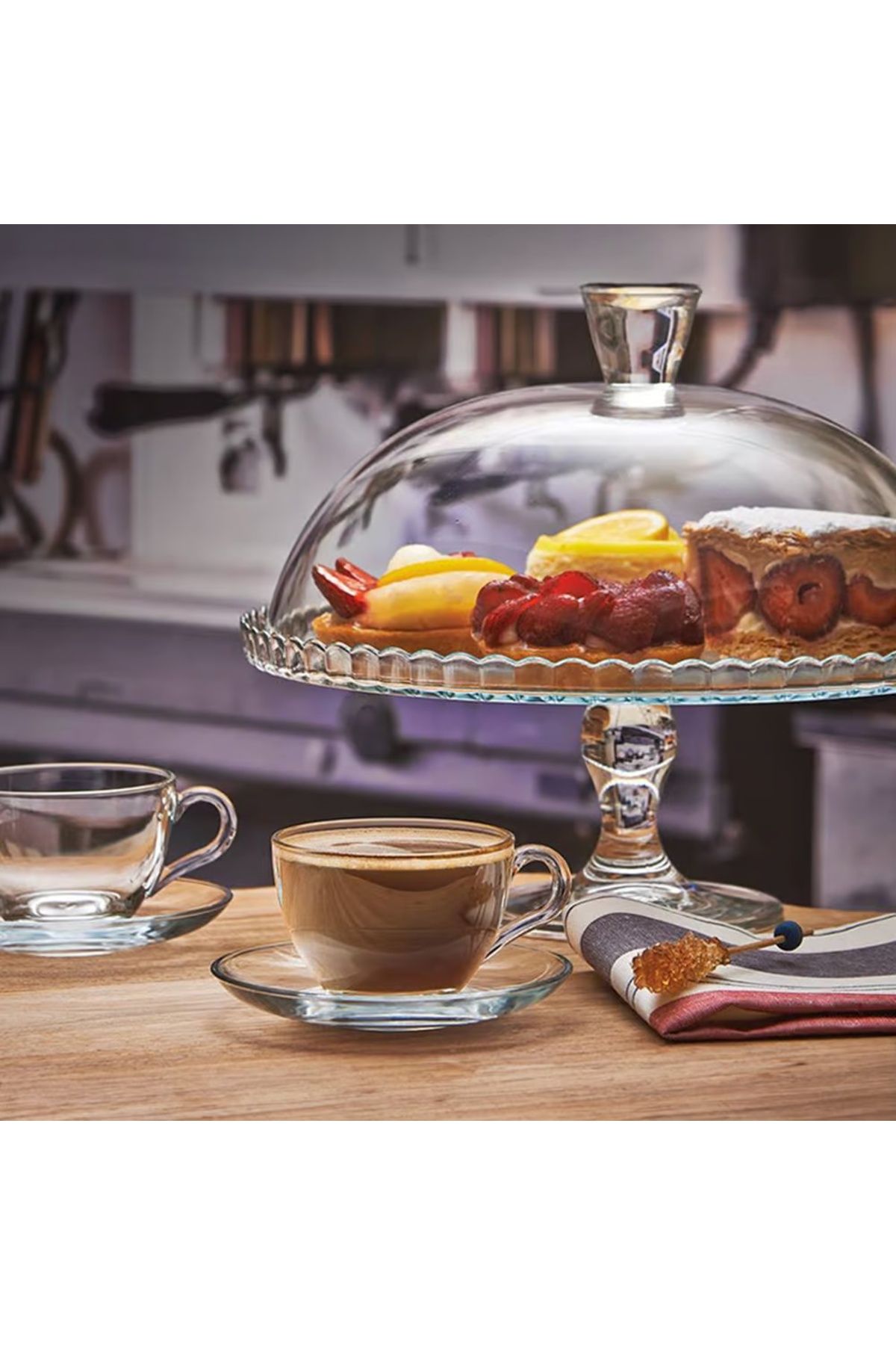 Paşabahçe-Set servire ceai sau cafea, 12 piese, 6 persoane, Basic 7