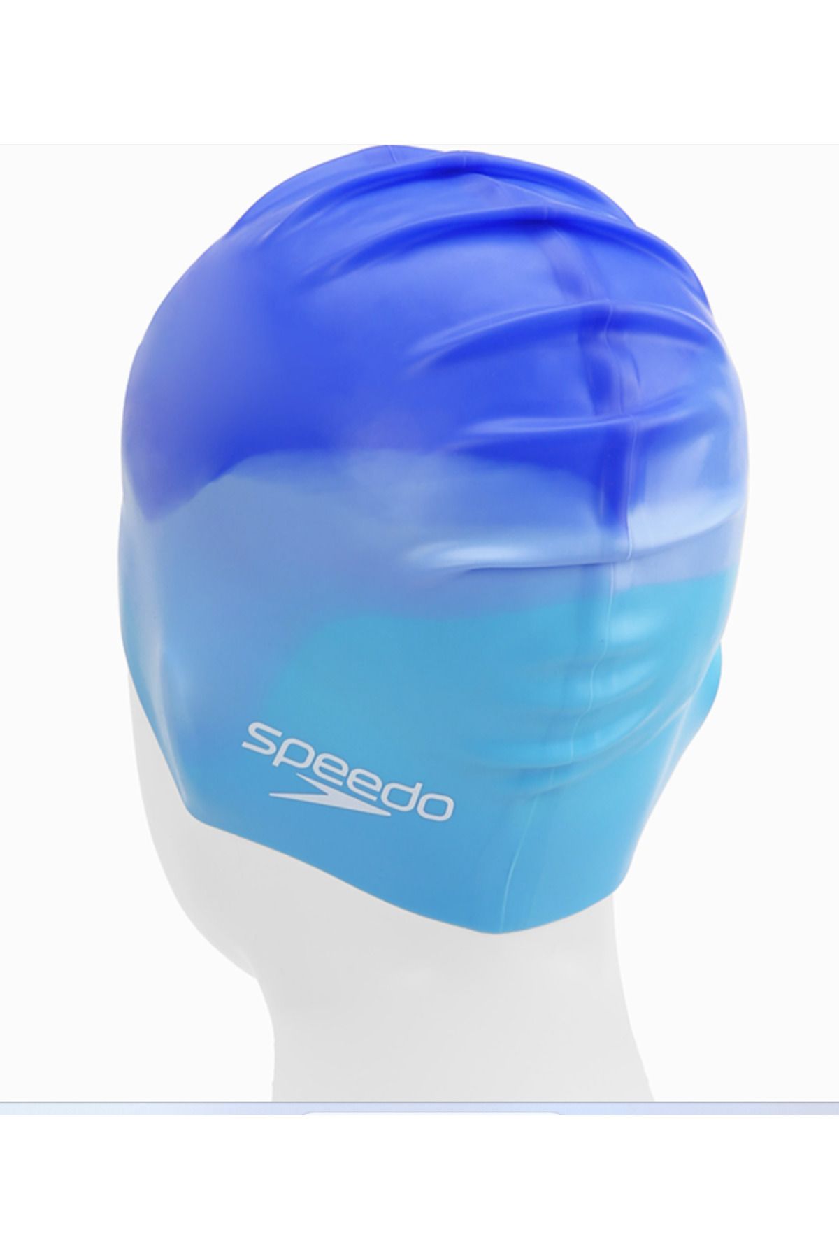 SPEEDO-كاب سباحة سيليكون متعدد الألوان للكبار أزرق 8- 0616915334 3