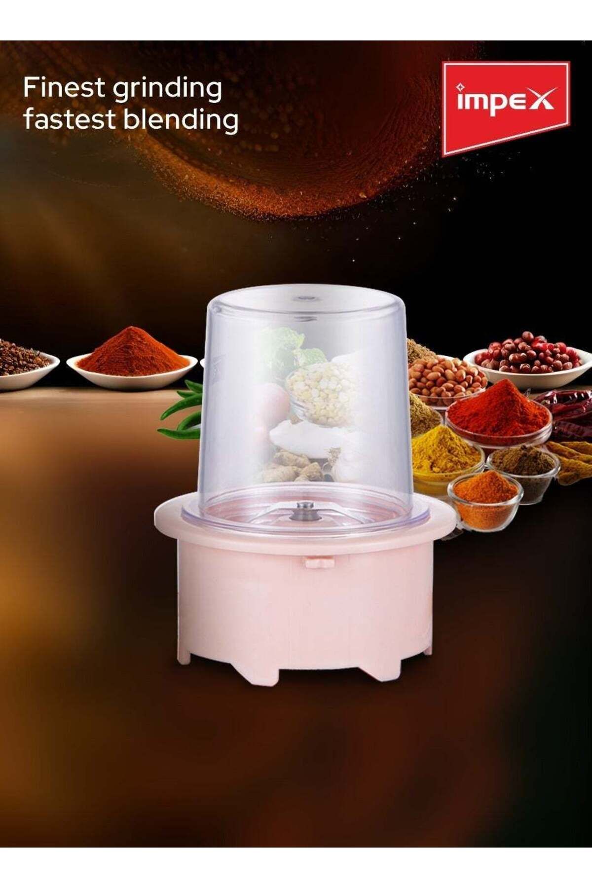 İMPEX-2 in 1 Blender 1.4L 400W Mixer Grinder BL 3501 - 2 Speed with Pulse Control 4 Stainless Steel Blade 6