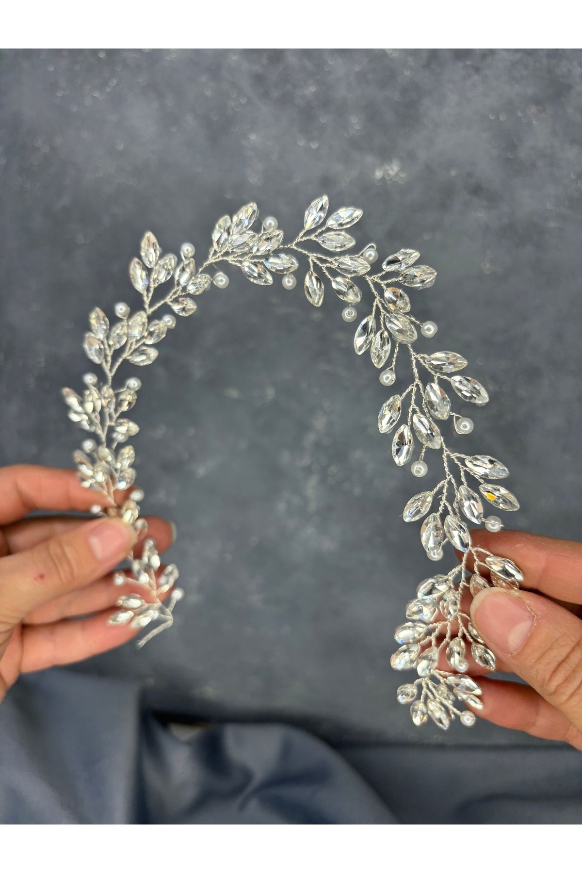 Hayalperest boncuk-Salla Special Design Bridal Henna Crown Hair Accessory 7
