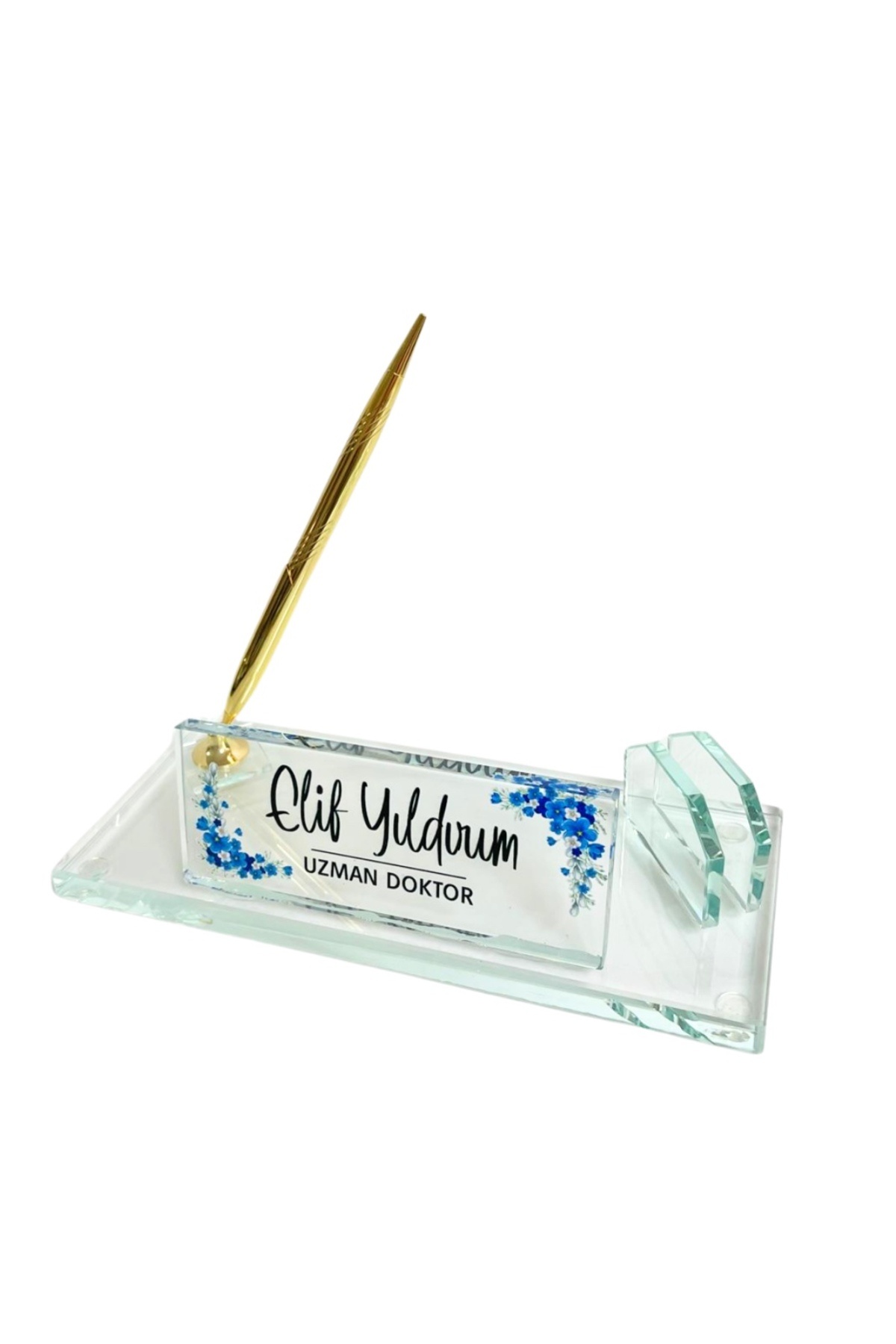 Suba Kristal Kişiye Özel Uv Baskılı Premium Kristal Masa İsimliği