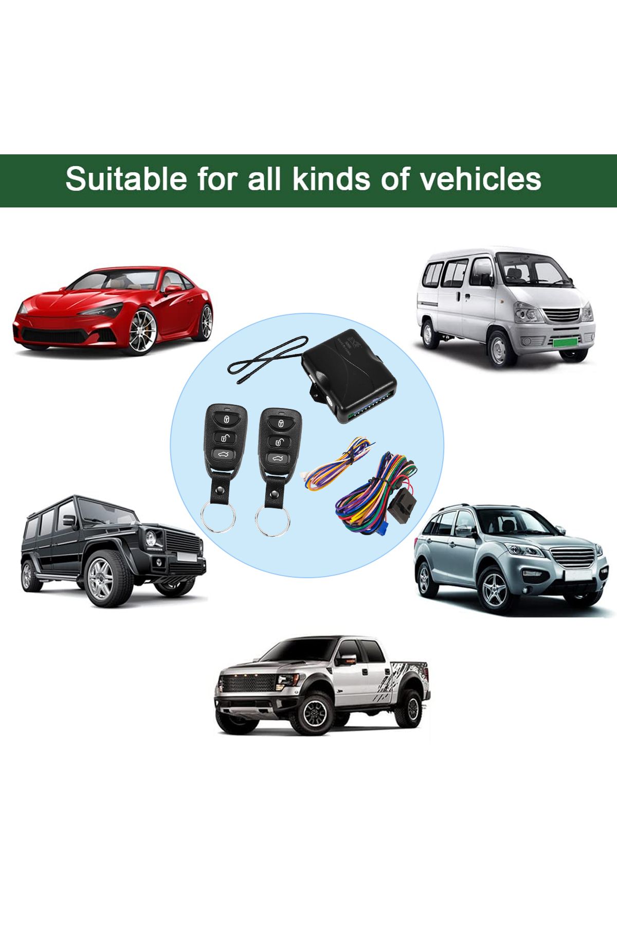 3XR-Car Keyless Entry System Central Locking Remote System with Universal Compatibility 8
